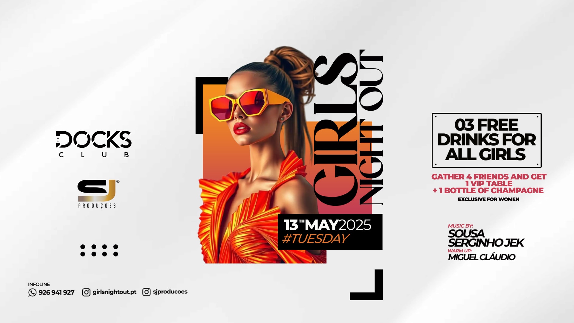 Girls Night Out 3 Free Drinks Cover