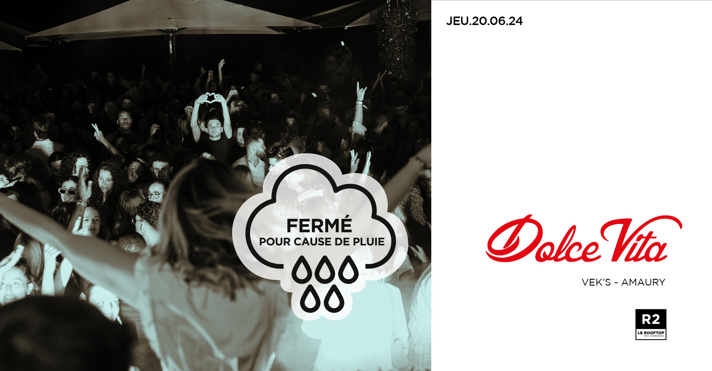 (Annulé) R2 I Le Rooftop X Dolce Vita 20.06 Cover