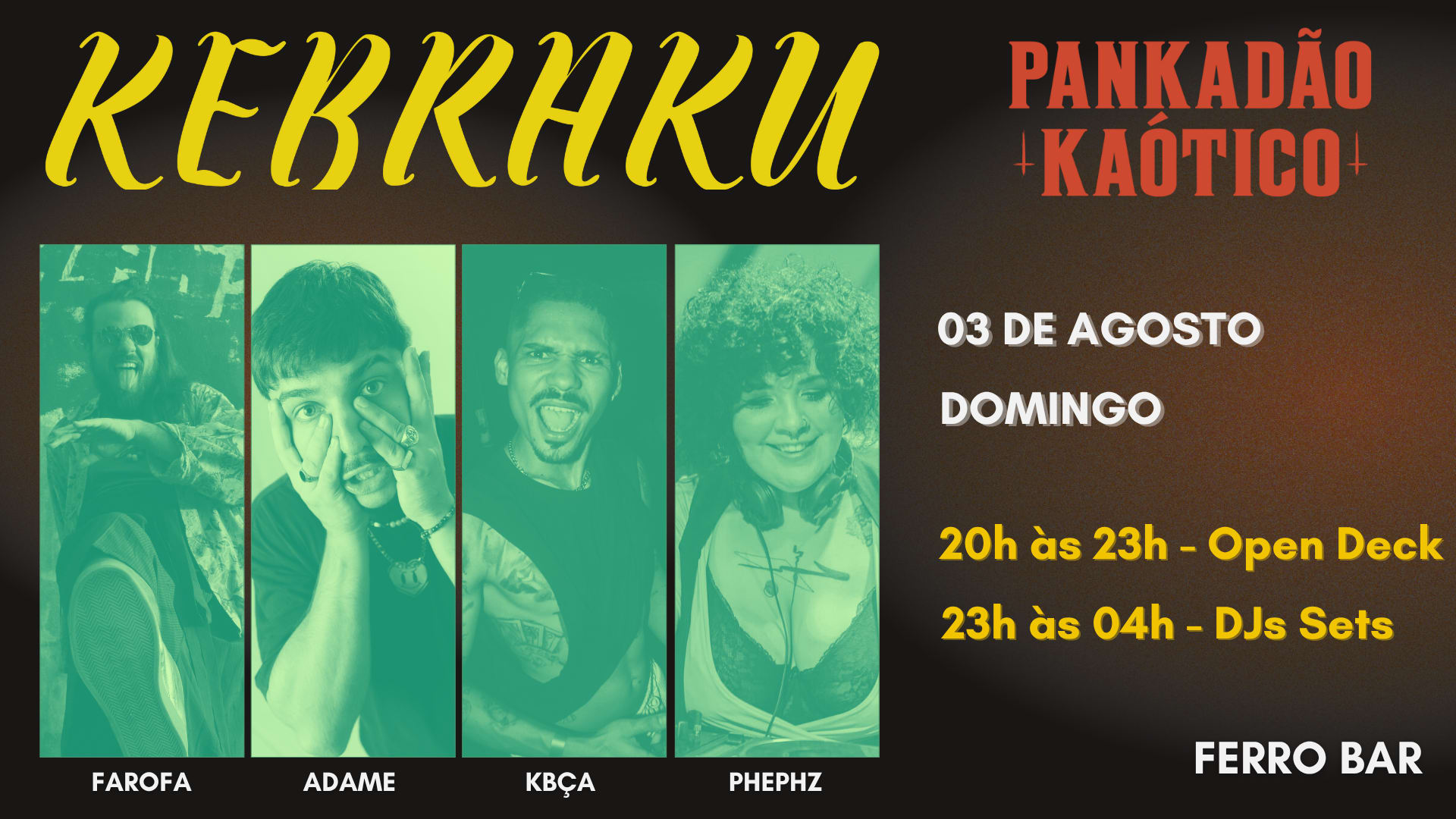 Kebraku + Pankadão Kaótico - Adame + Farofa + Kbça + Phephz Cover