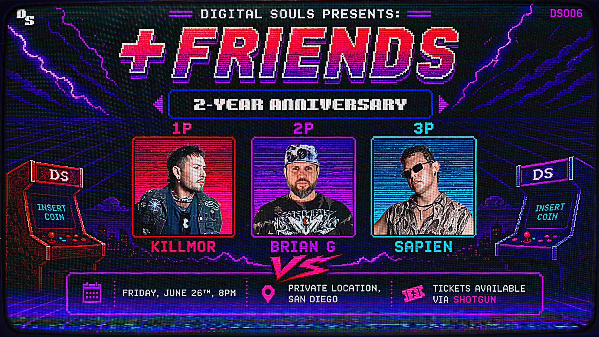 Digital Souls 2 Year Anniversary - Ds006: +Friends Cover
