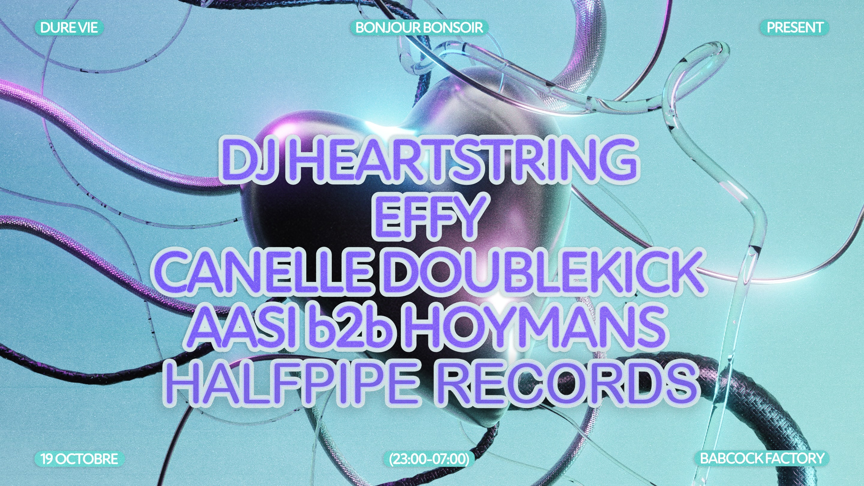 Dure Vie Présente : Dj Heartstring, Effy, Halfpipe, And More Cover