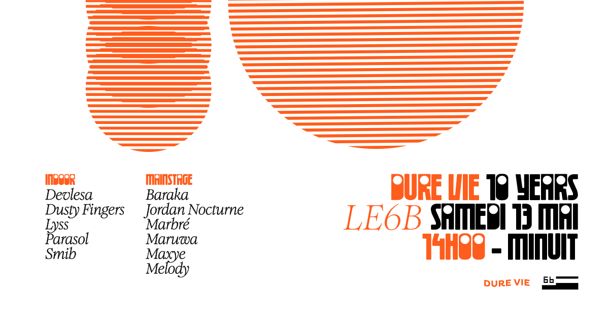 Day Open Air • Dure Vie 10 Years - Maruwa, Jordan Nocturne Cover