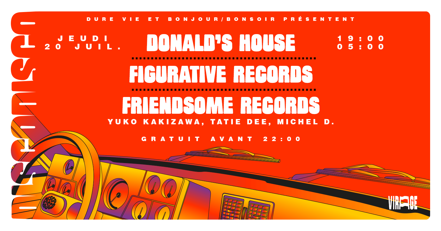 Disco Disco | Donald’S House, Figurative Records, Friendsome Cover