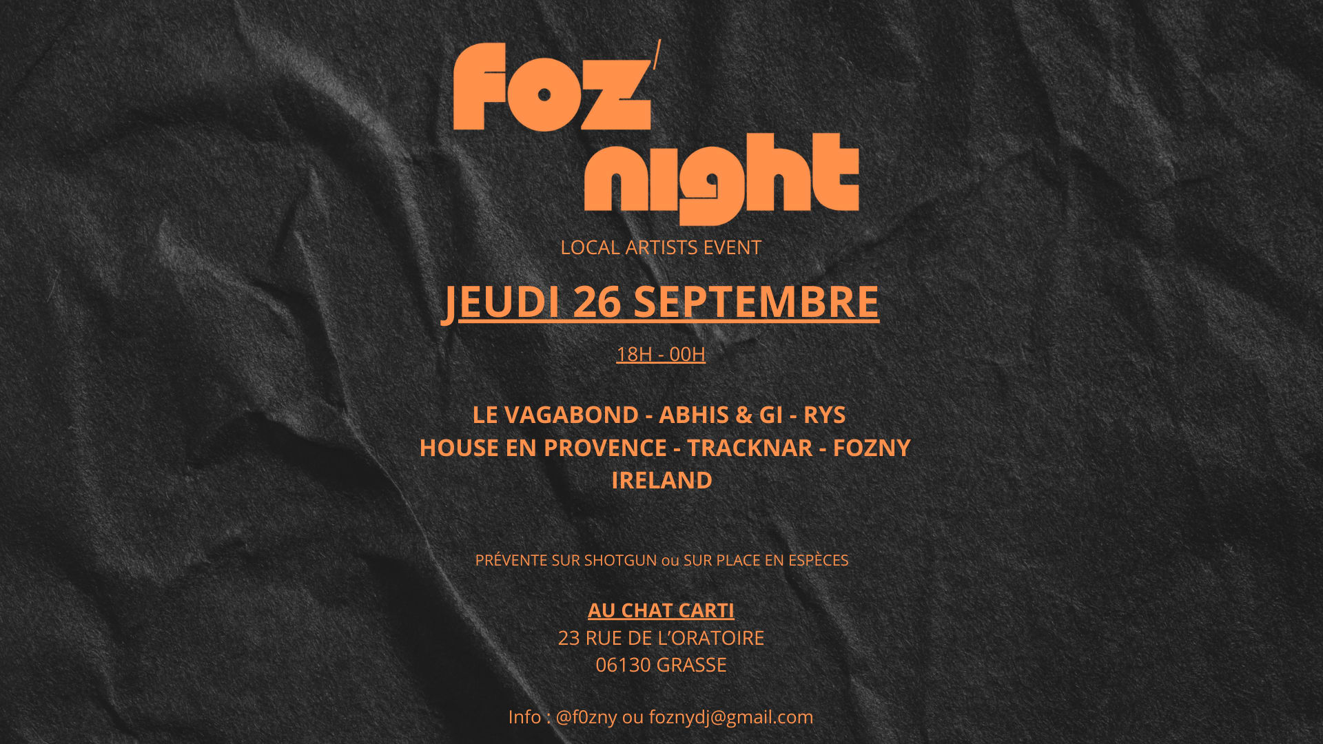 Foz'night - 1ère Édition Cover