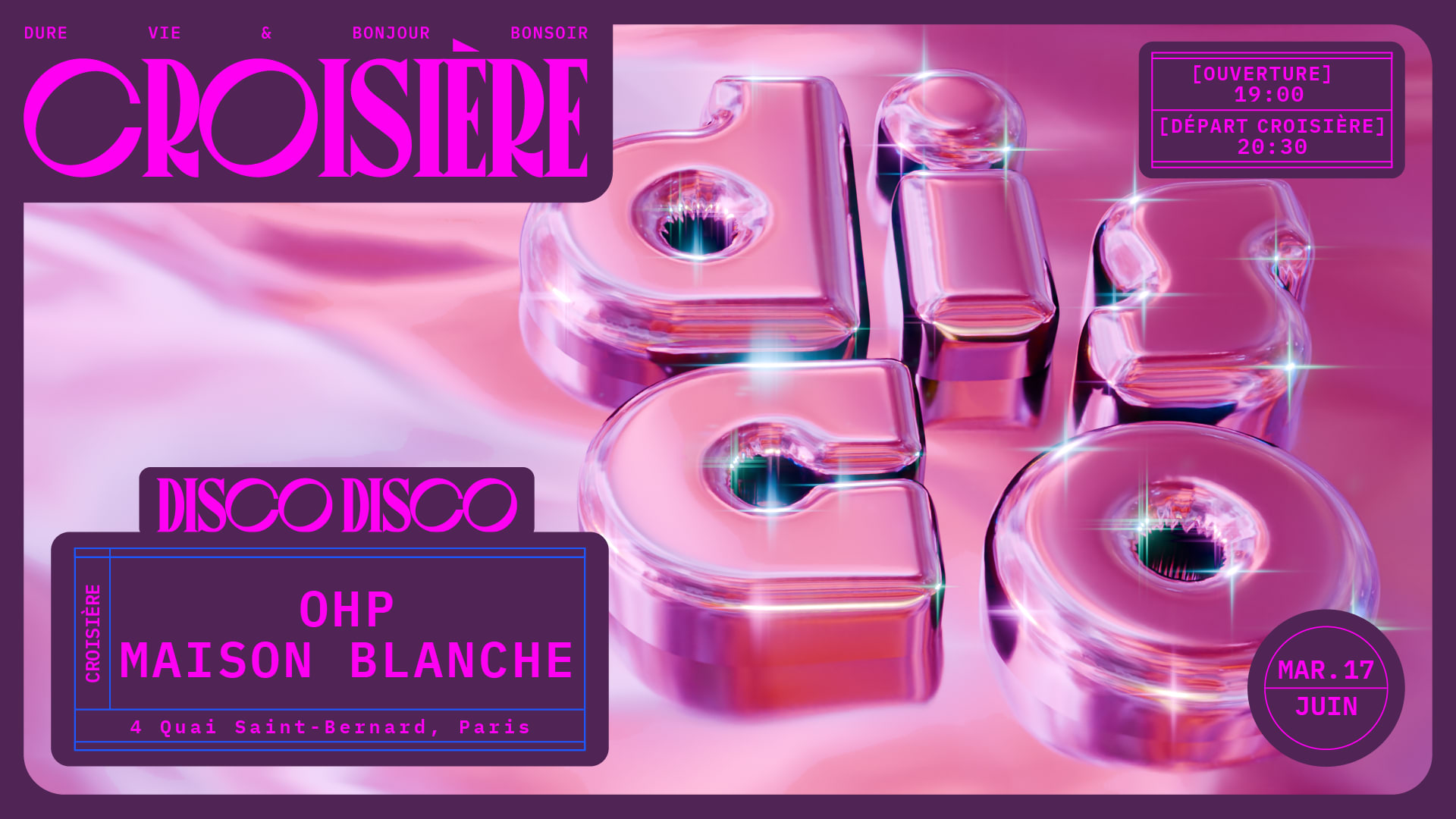 Disco Disco Croisière : Ohp + Maison Blanche Cover