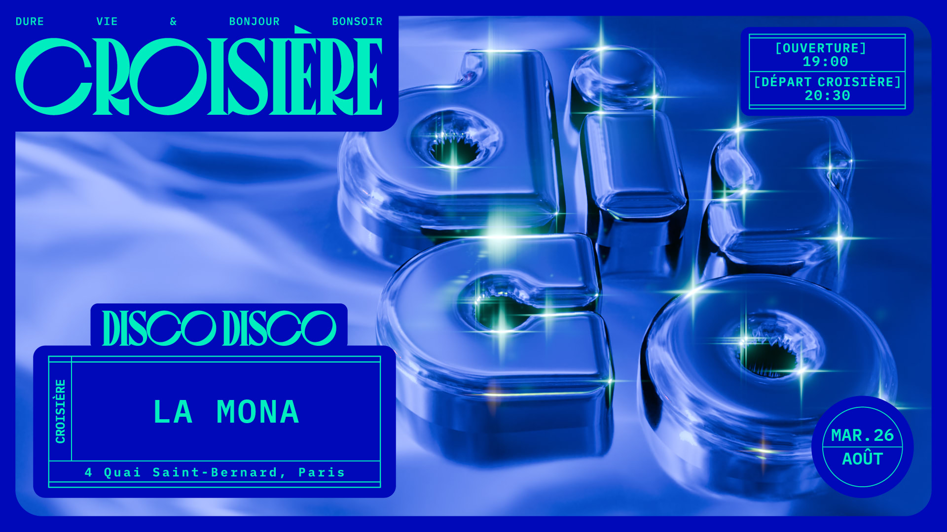 Disco Disco Croisière : La Mona Cover