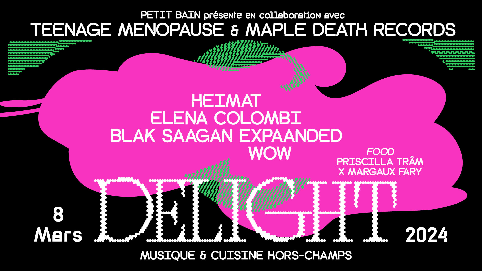 Delight Jour 2 : Teenage Menopause X Maple Death Cover