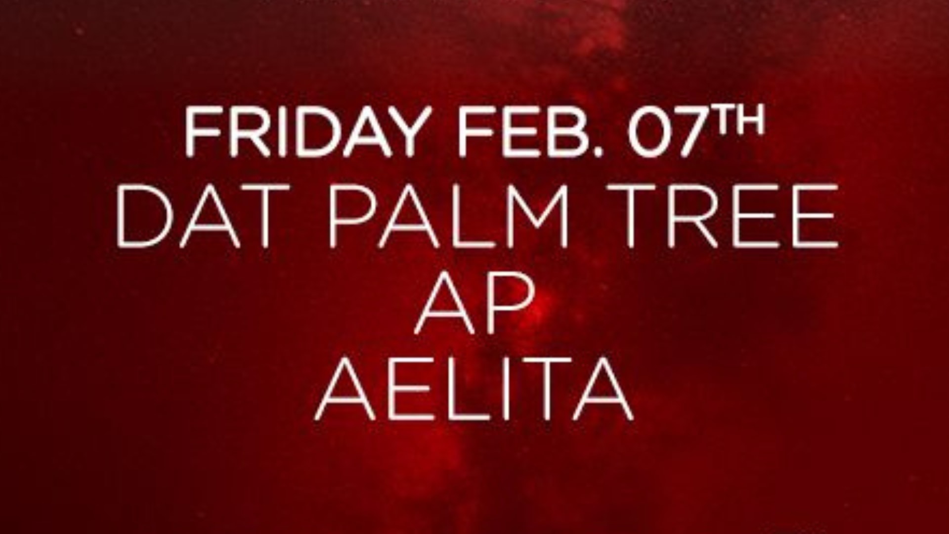 Dat Palm Tree, Ap & Aelita At Alma Club Cover
