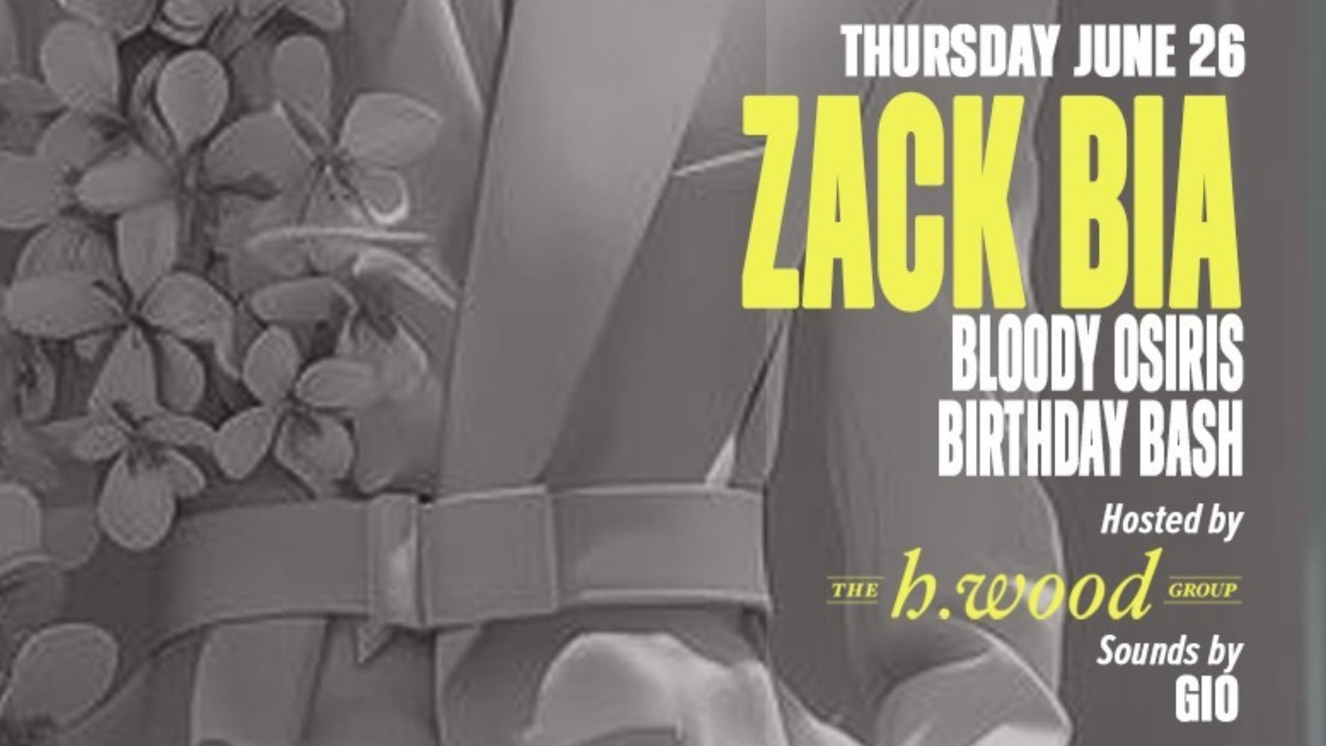 Zack Bia At L'arc Paris / Bloody Osiris Birthday Bash Cover