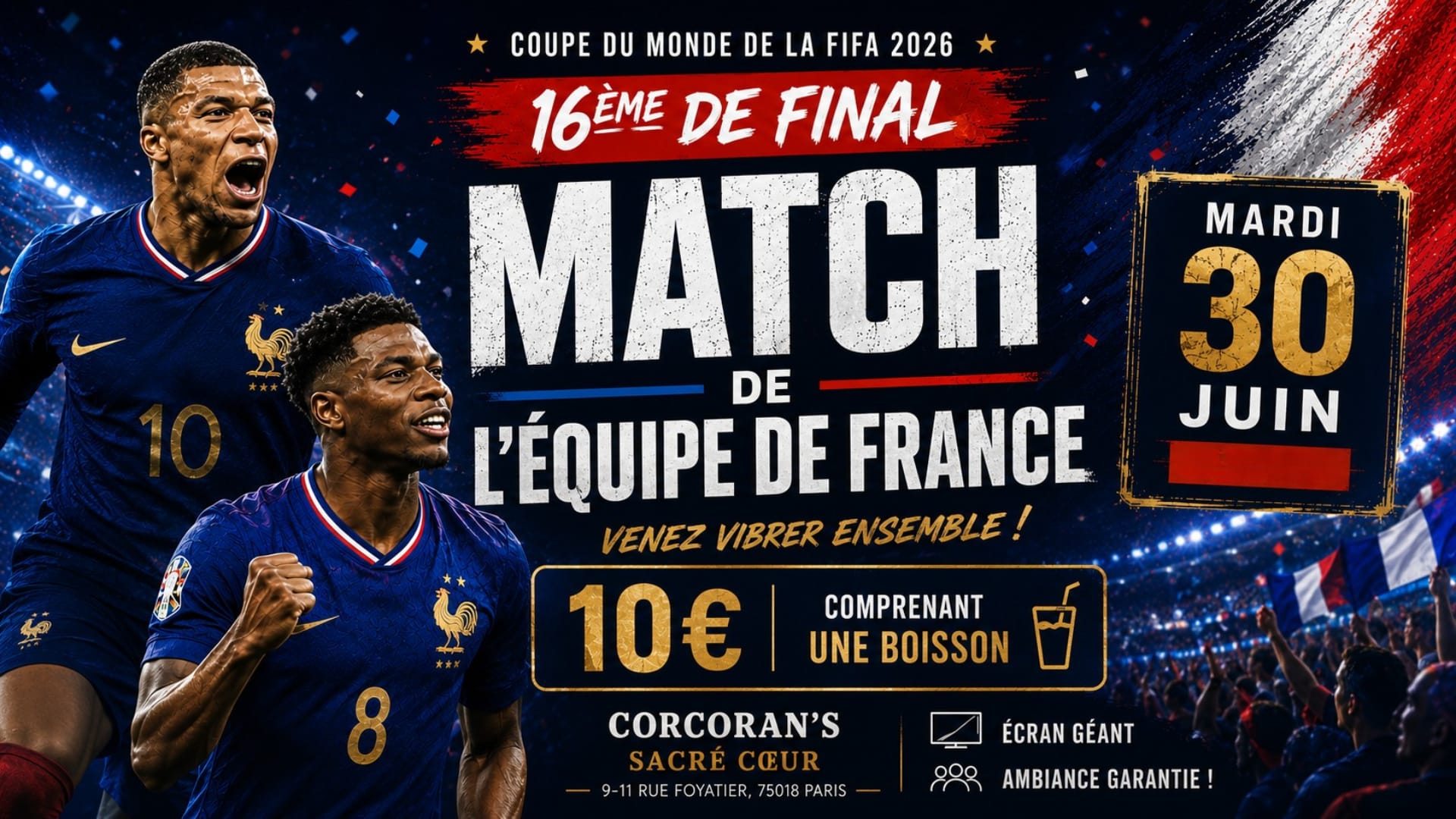Match De L'équipe De France - 16ème De Final Cover