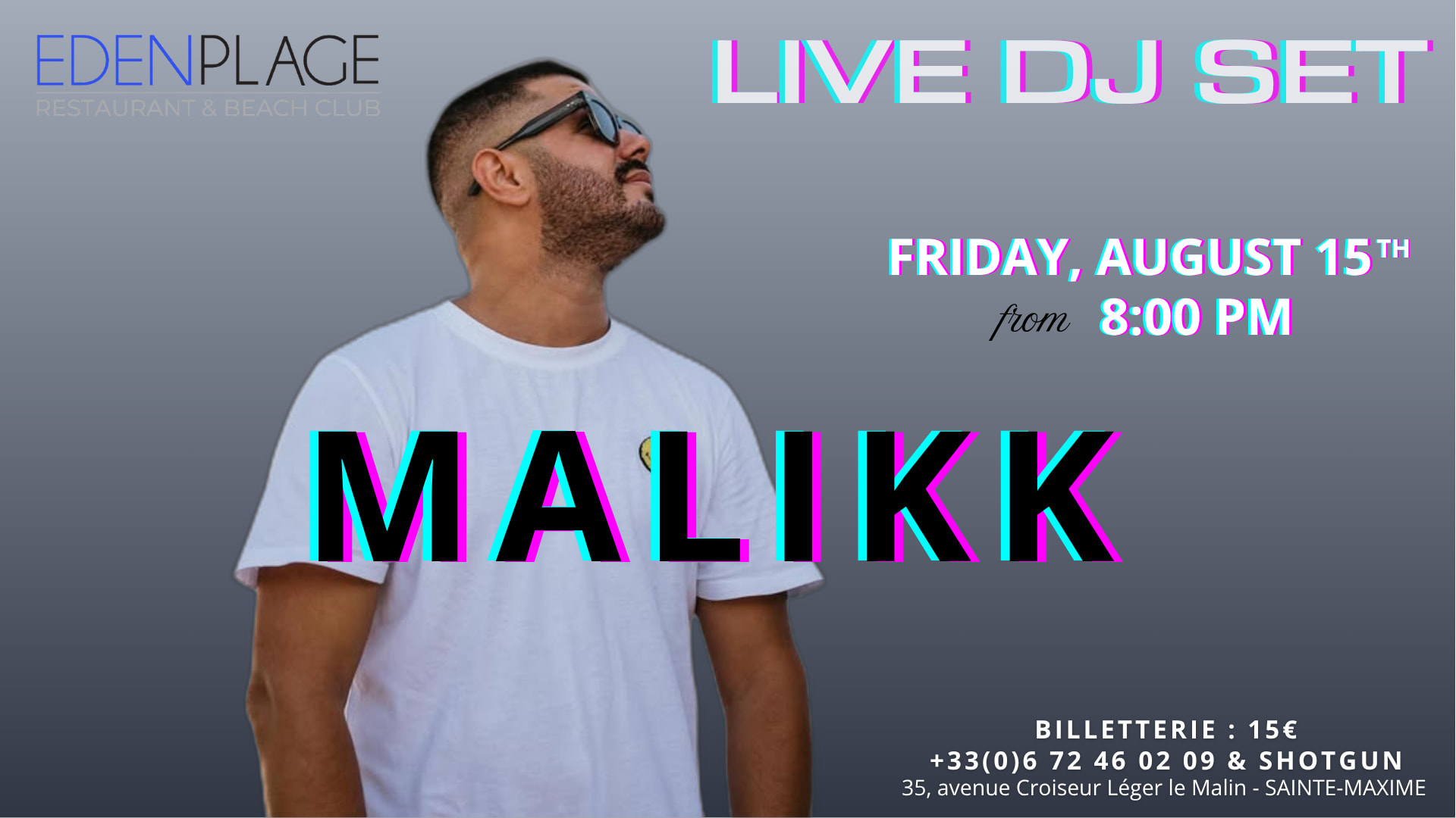 Malikk At Eden Plage Cover