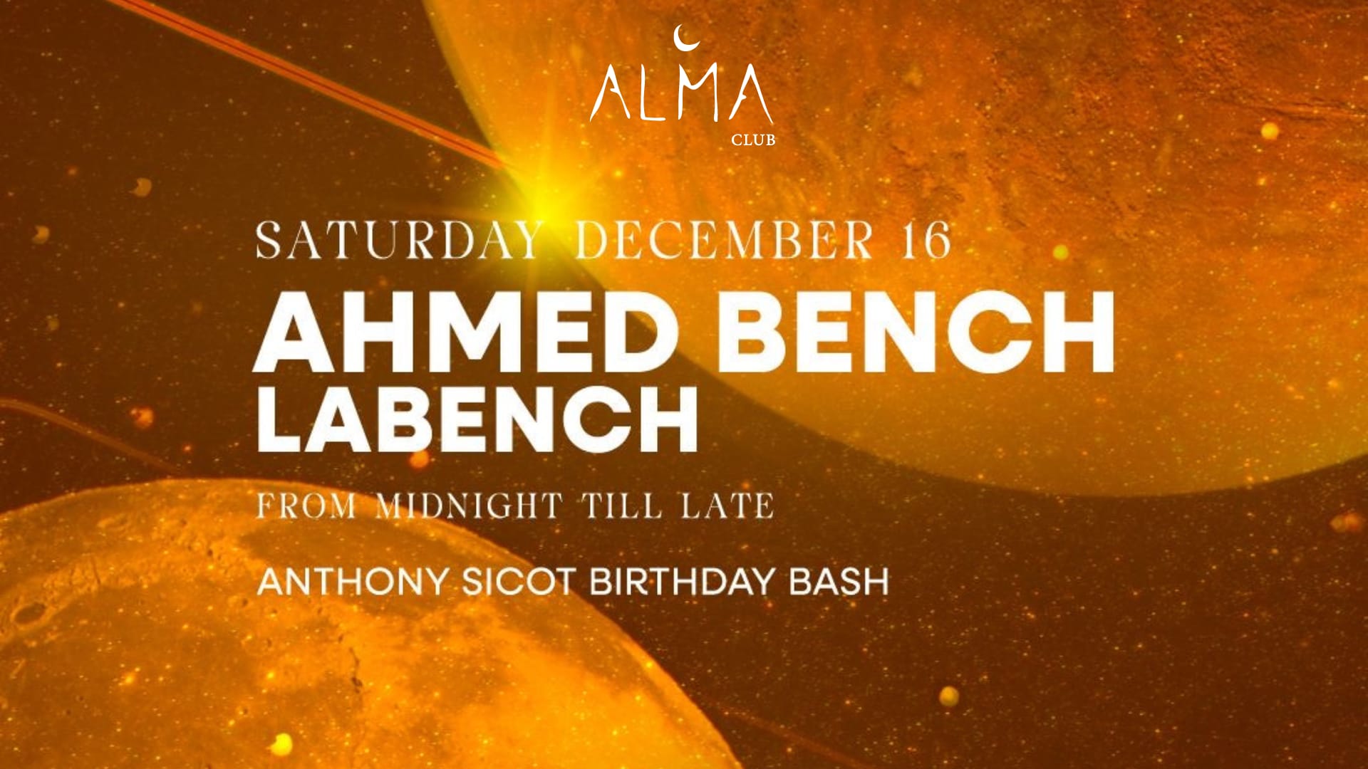 Alma Club Invites Ahmed Bench & Labench Cover