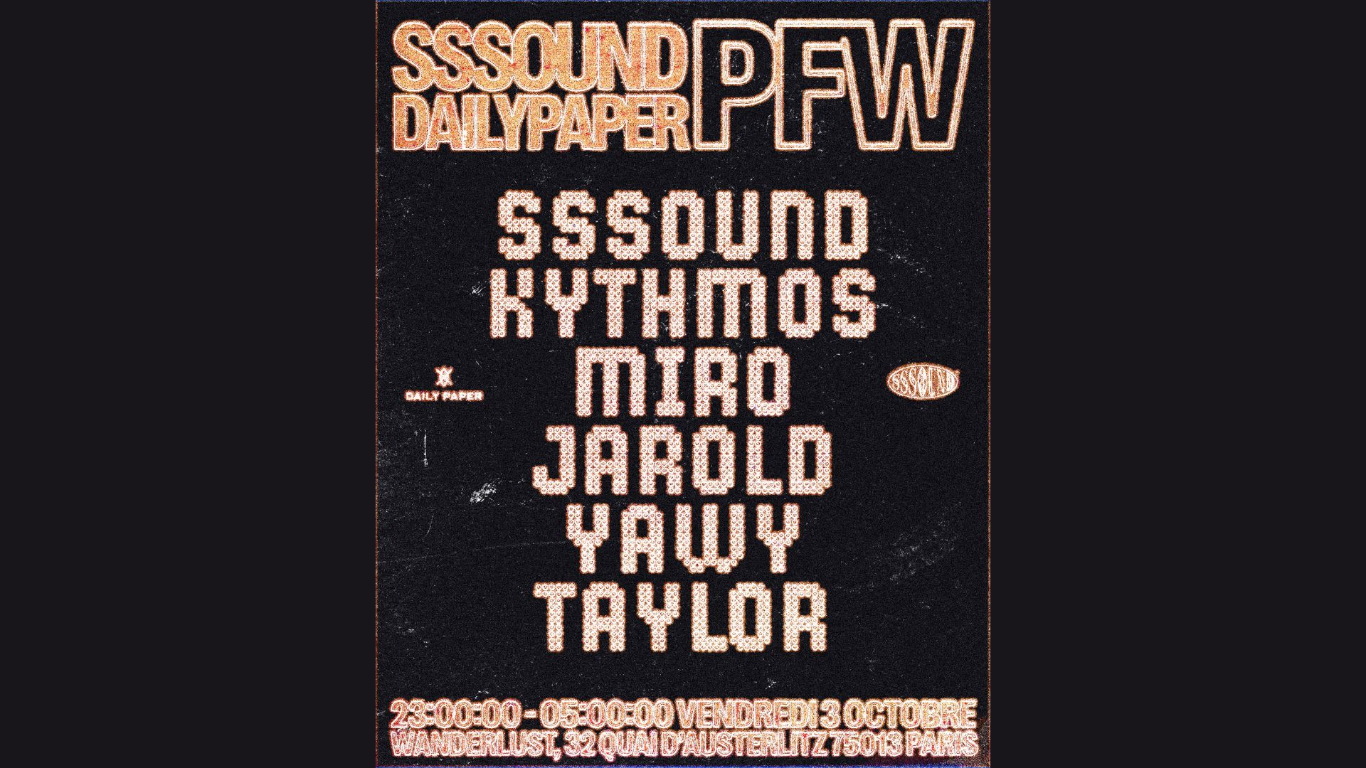 Sssound Pfw Party X Daily Paper Cover