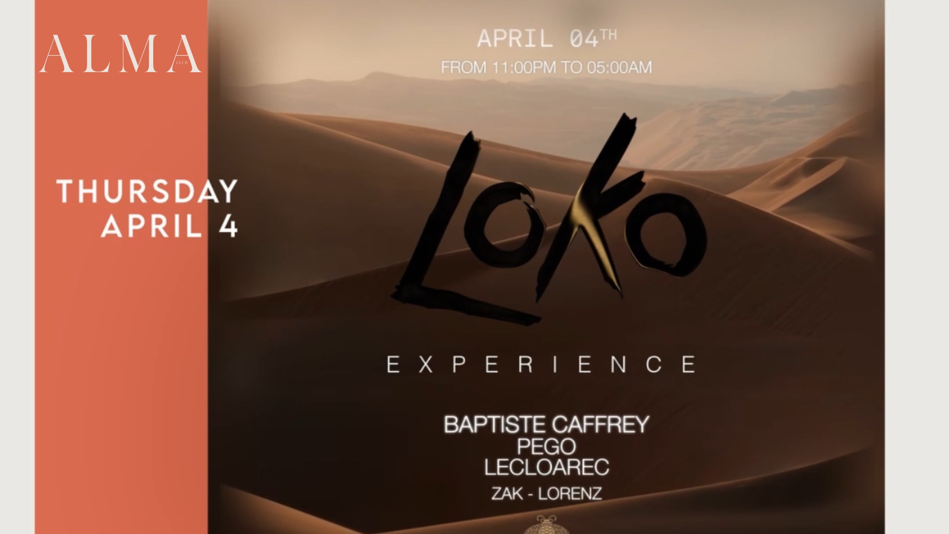 Alma Club Invites Baptiste Caffrey, Pego, Lecloarec... Cover