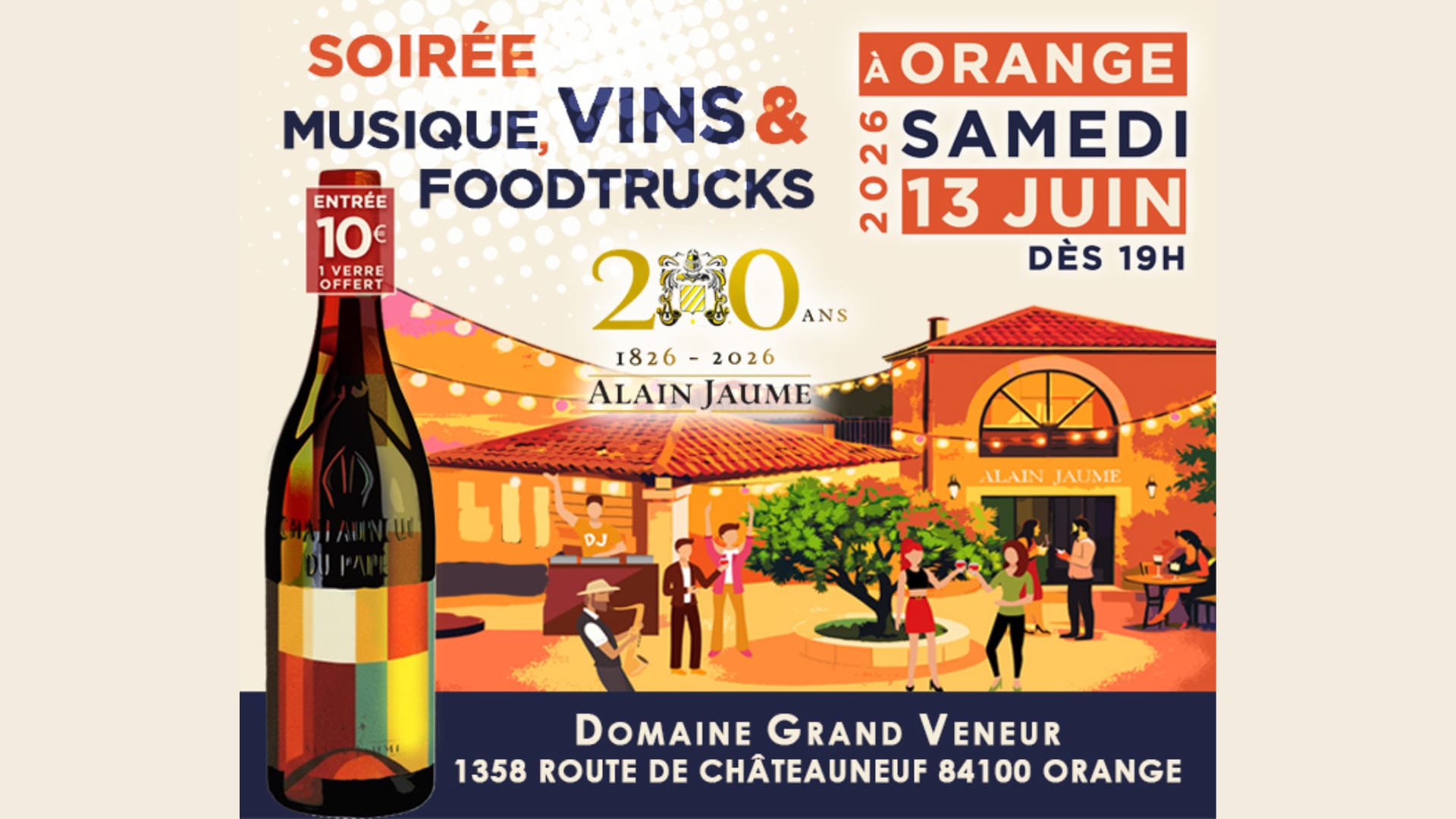 Soirée 200 Ans Vignobles Alain Jaume Cover
