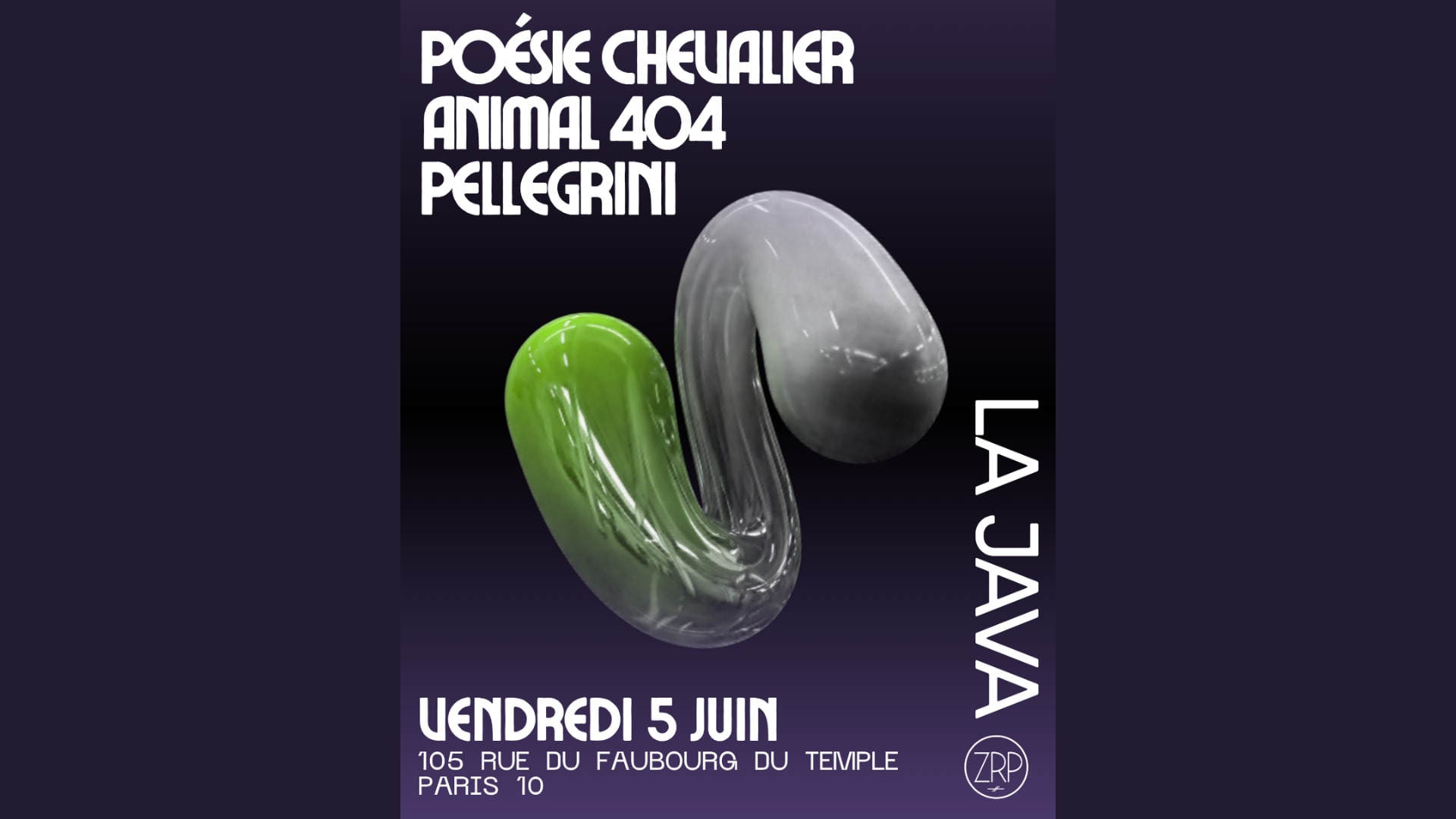Poésie Chevalier, Animal 404, Pellegrini @Lajava Cover