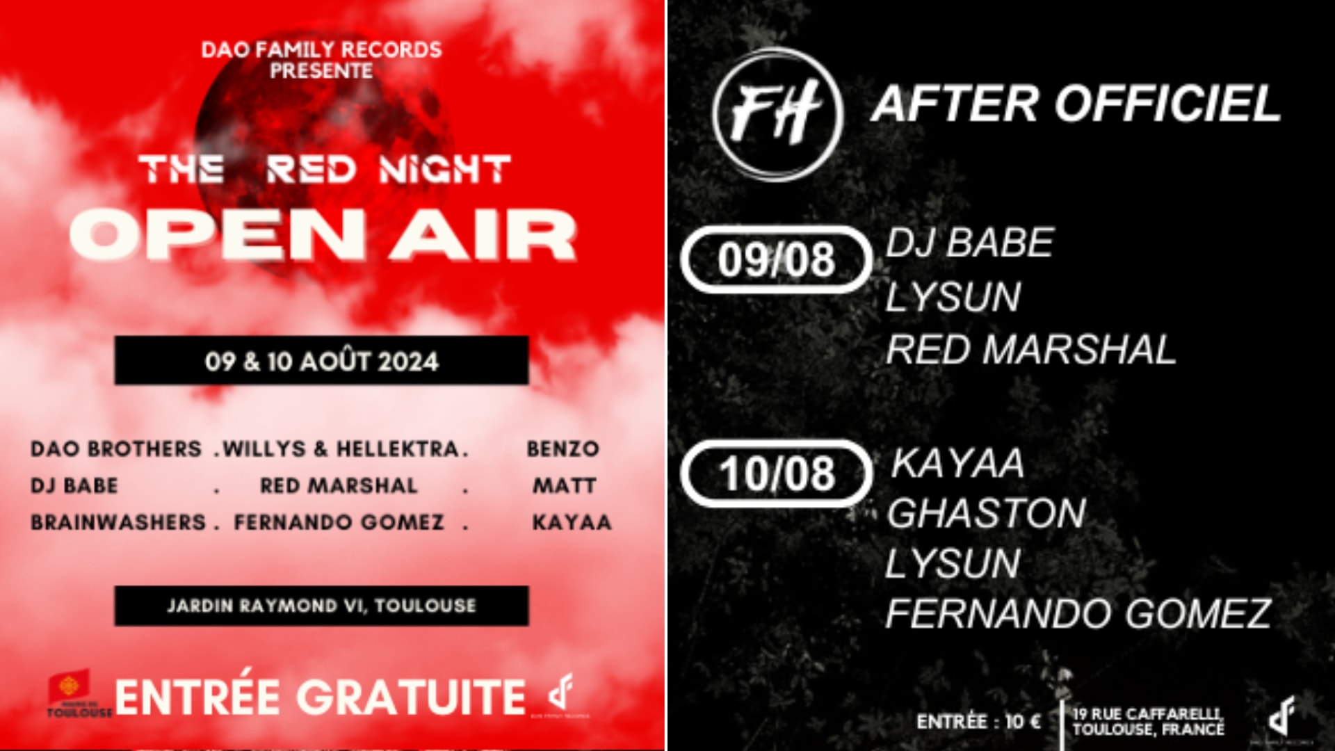 After Officiel - Open Air Jardin Raymond VI- The Red Night Cover
