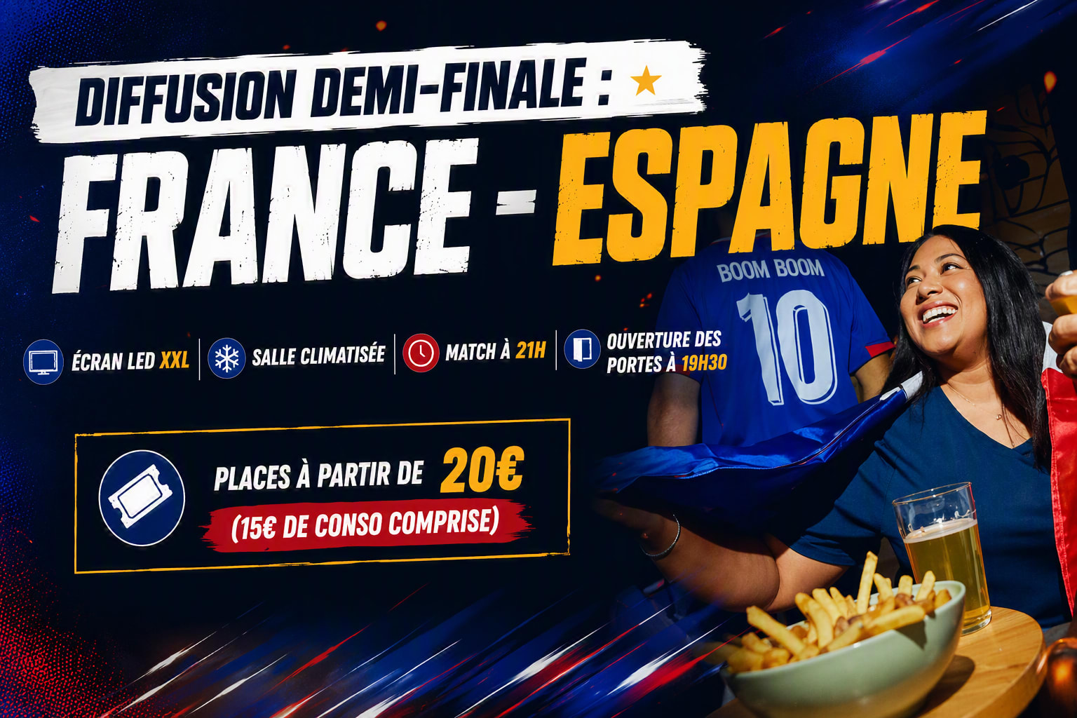 Diffusion Demi-Finale : France - Espagne Cover