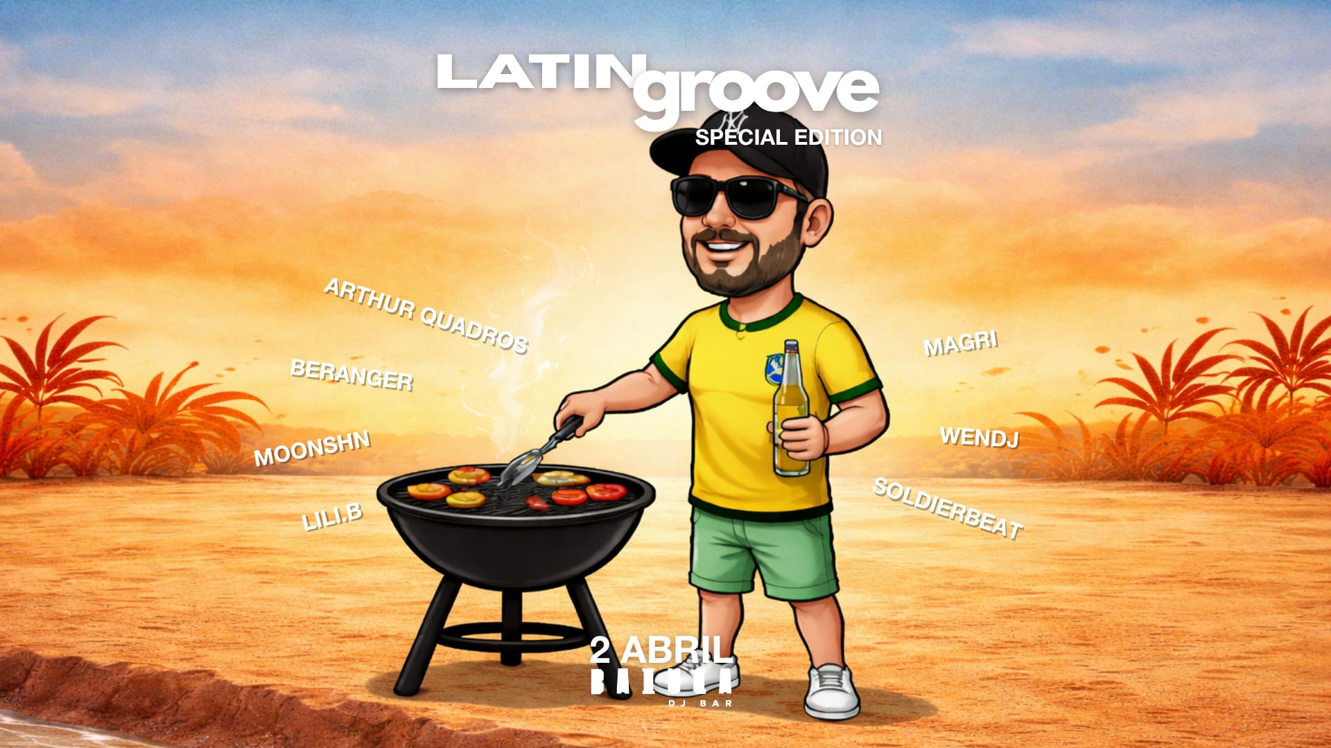 Latin Groove 2 Abril - Baiuca Dj Bar Cover
