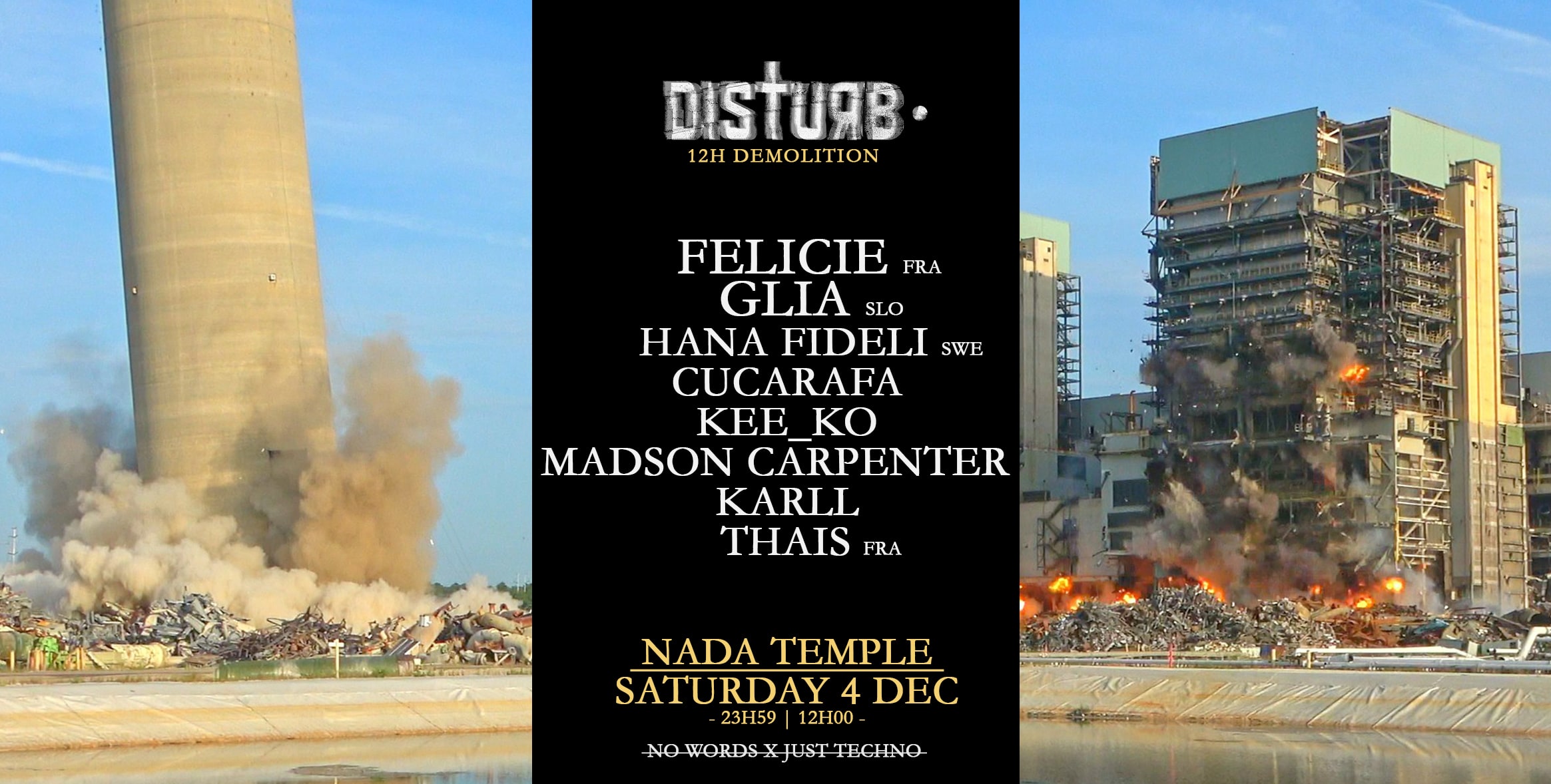 Felicie [Fr] Glia [Sl] - Disturb • 12h Demolition At Nada Temple Cover