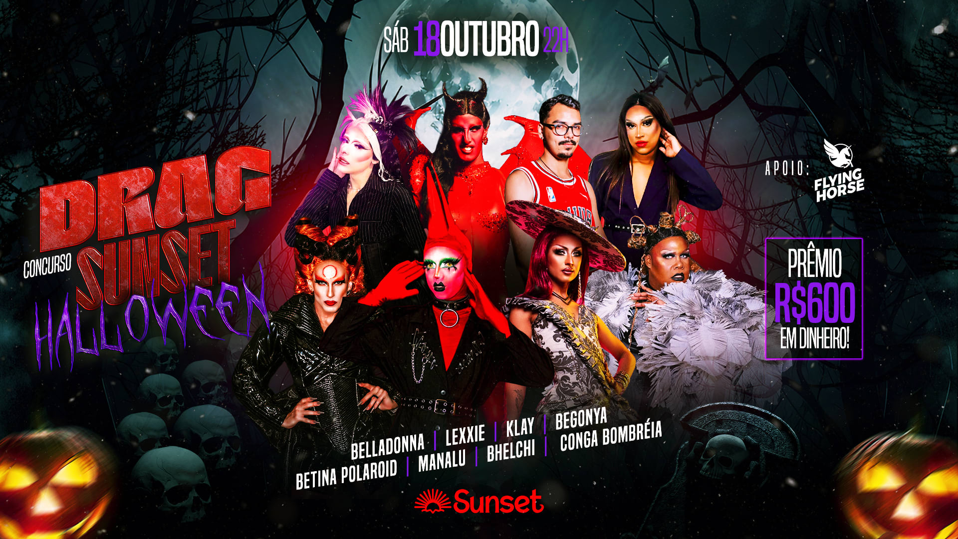 Drag Sunset Edição Halloween Cover