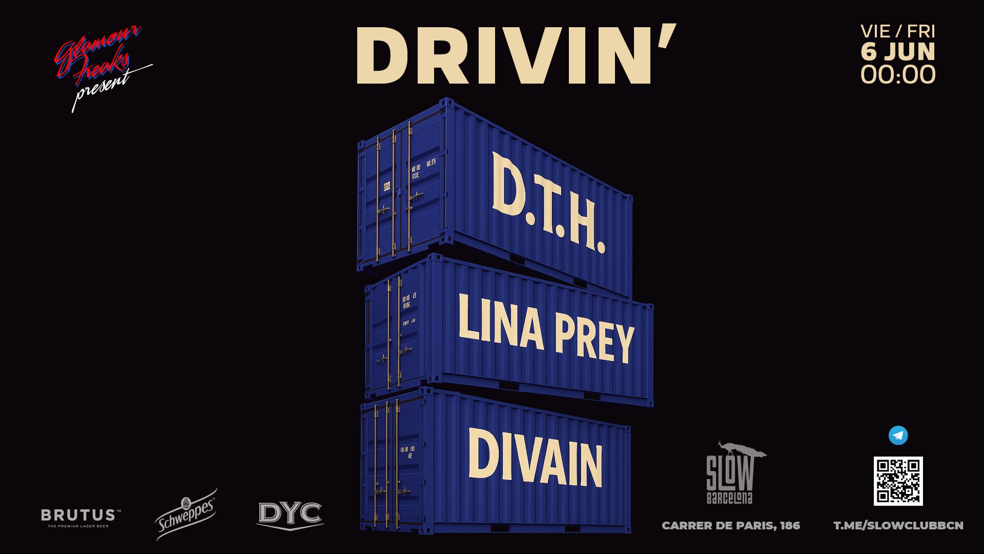 Drivin' : D.T.H. + Lina Prey + Divain | [Drink Included] Cover