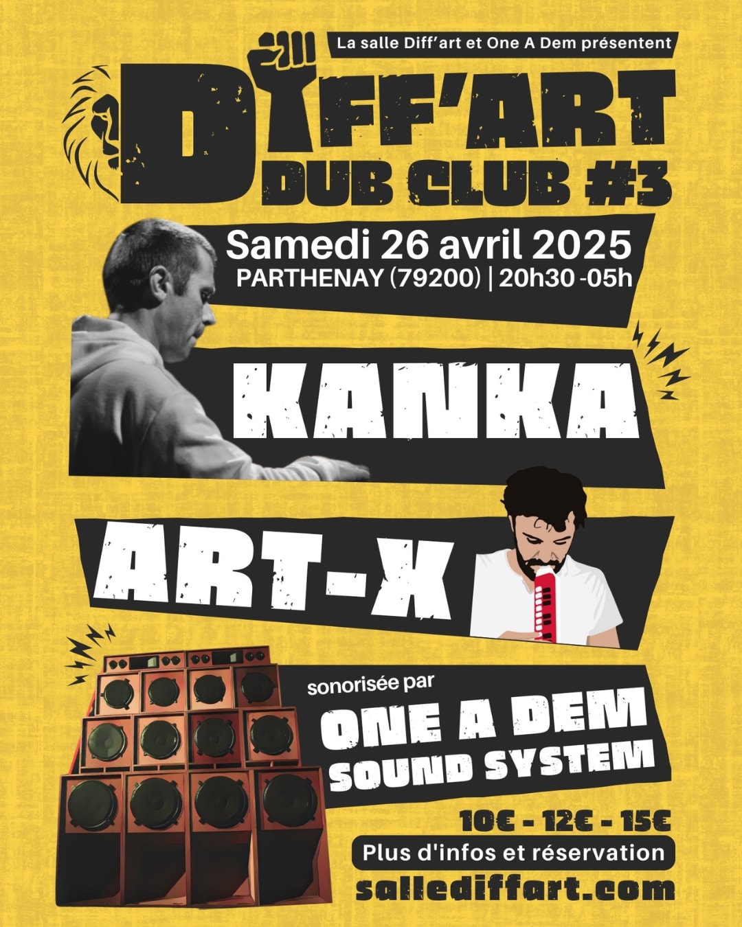 Diff'art Dub Club : Kanka + Art-X + One A Dem Sound System Cover