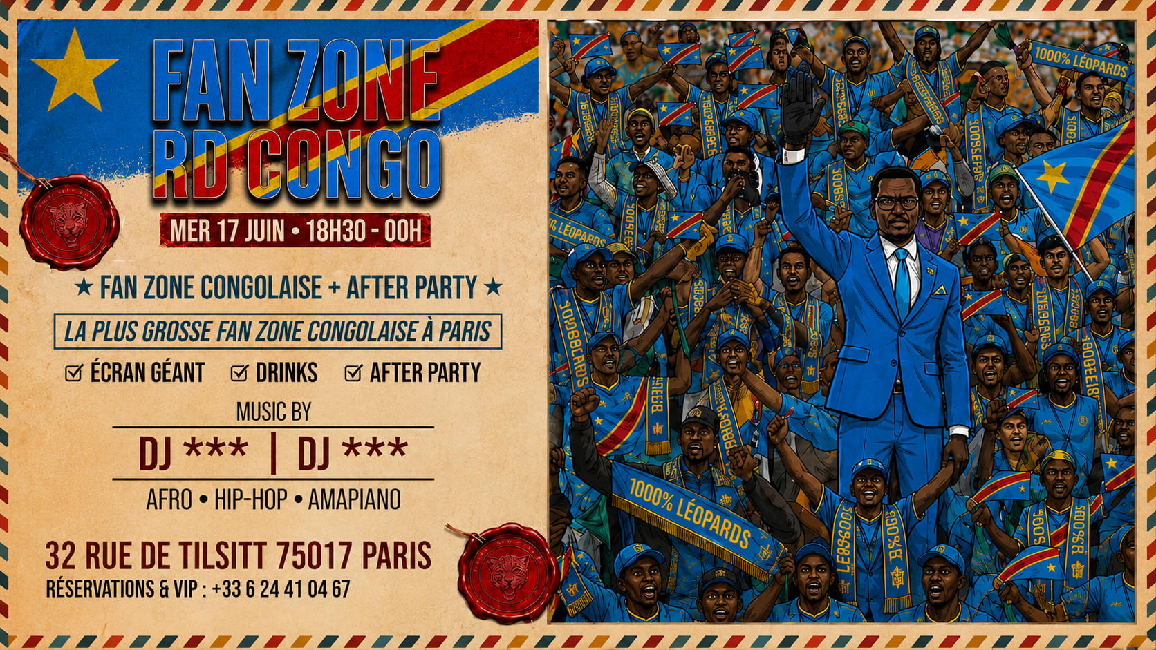Fan Zone #243 + After Party (Pavillon Tilsitt Paris) Cover