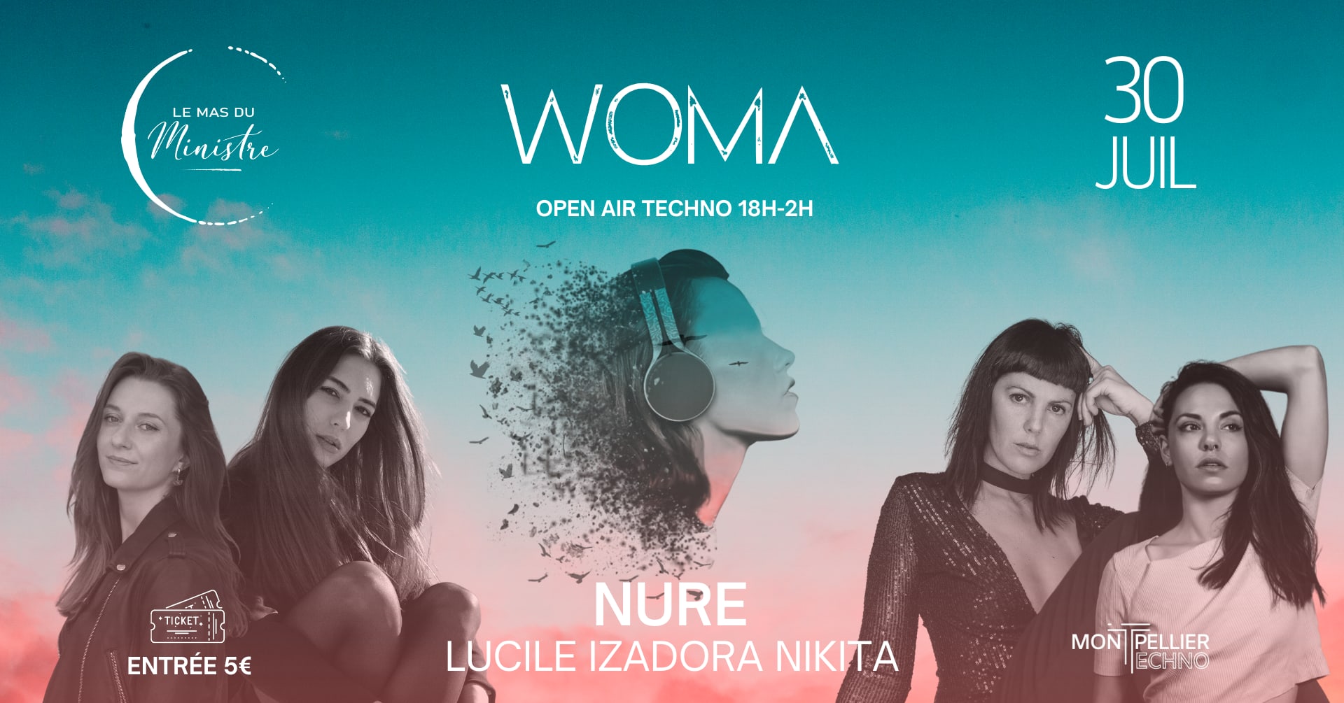 Woma - Open Air Mas Du Ministre - Montpellier Techno - 30 Juillet Cover