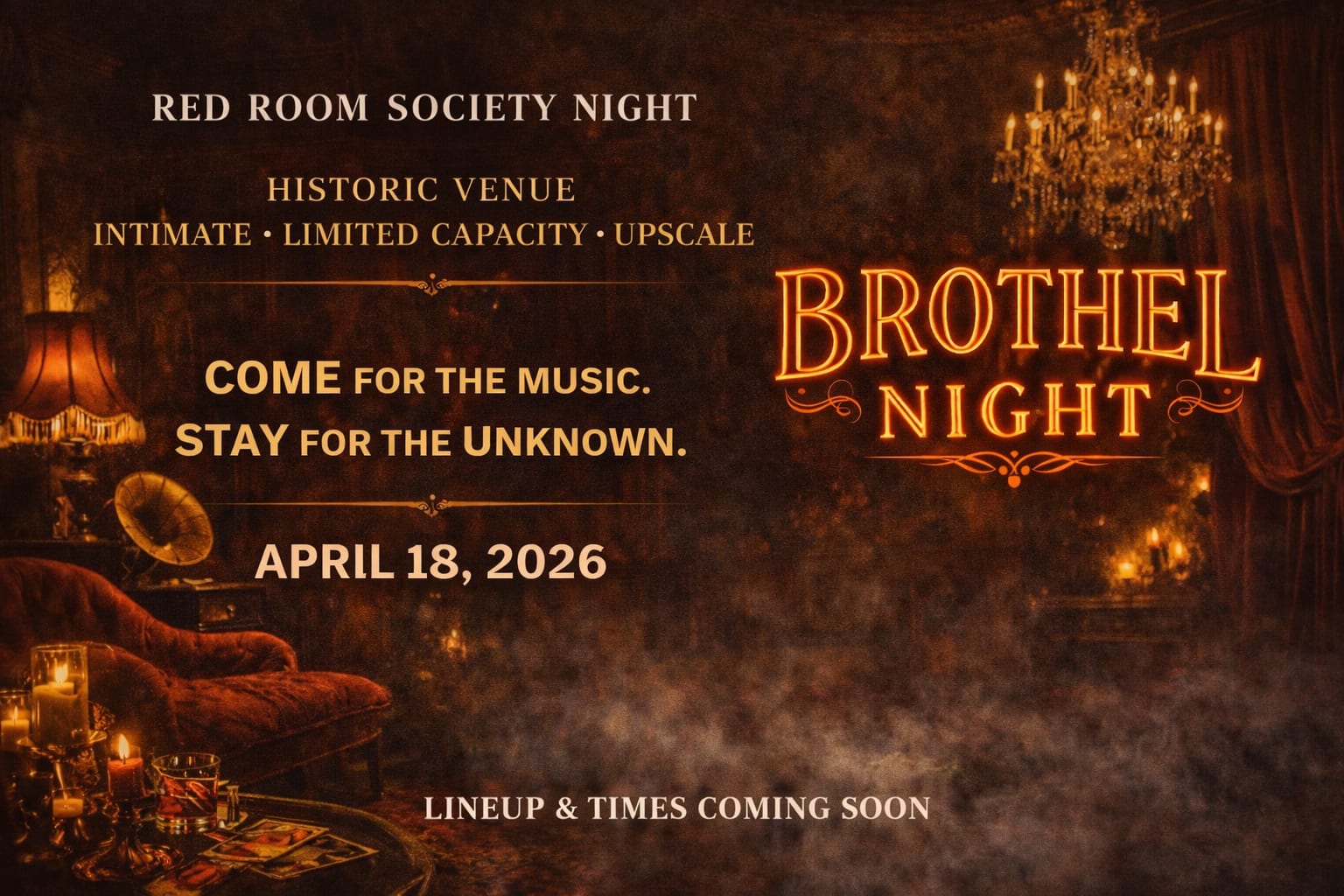 Red Room Society Presents: Brothel Night Cover