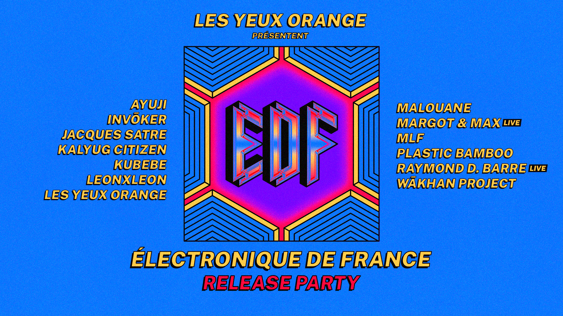 Les Yeux Orange : Electronique De France - 3 Scènes Cover