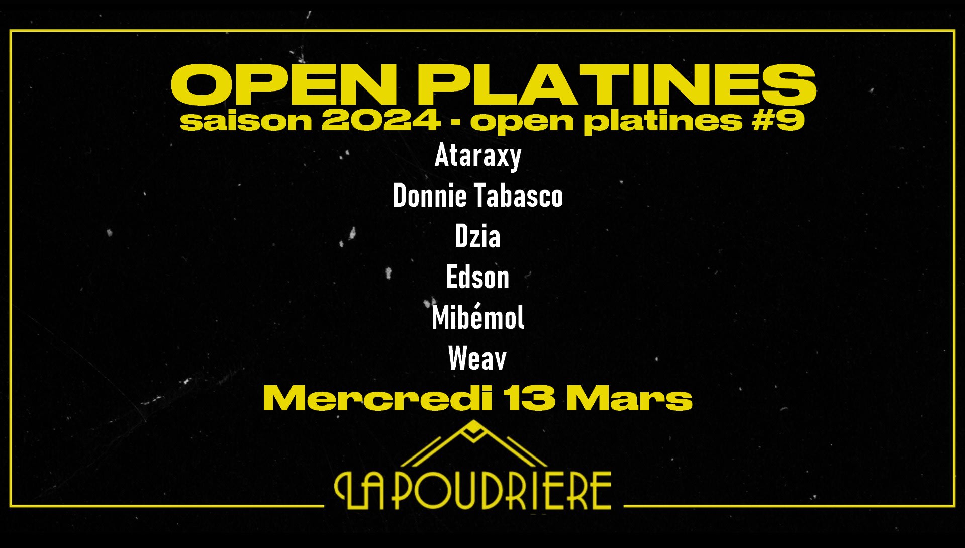 Open Platines #9 (Saison 2024) Cover