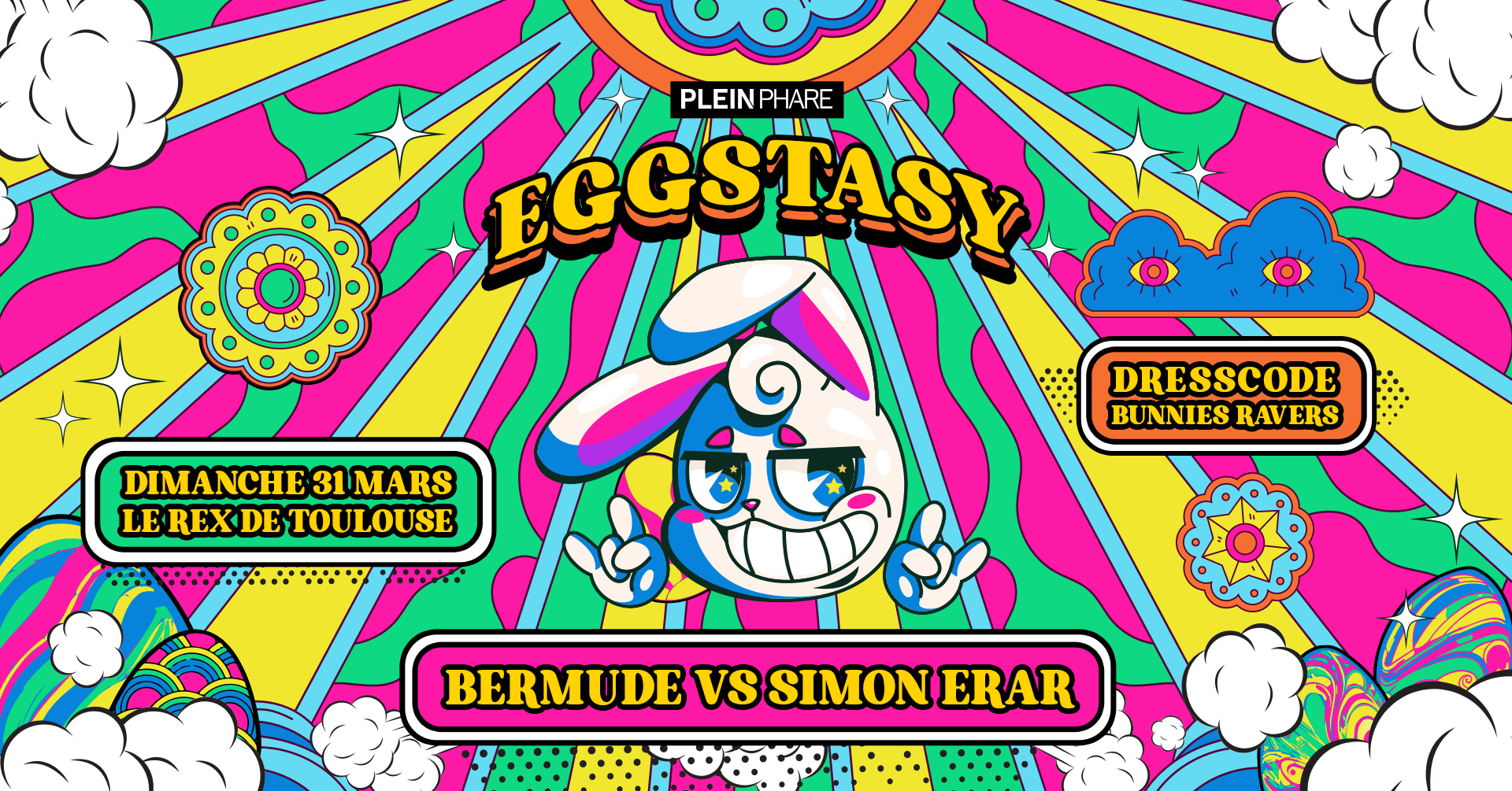 Eggstasy - Deep Tech & Bunnies Ravers Edition - Gratuit* Cover