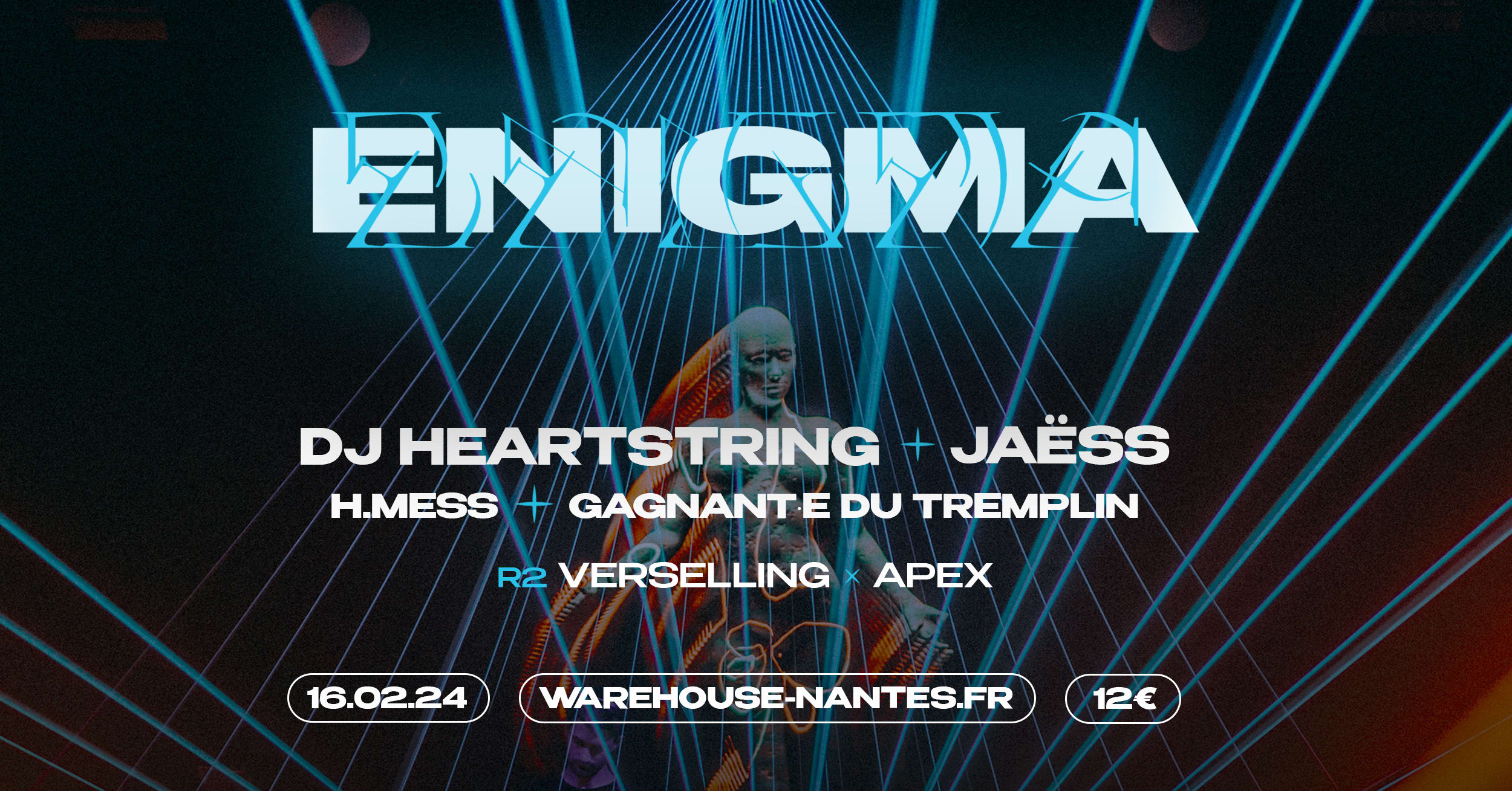 Enigma - Dj Heartstring, Jaëss & More - Warehouse Nantes Cover