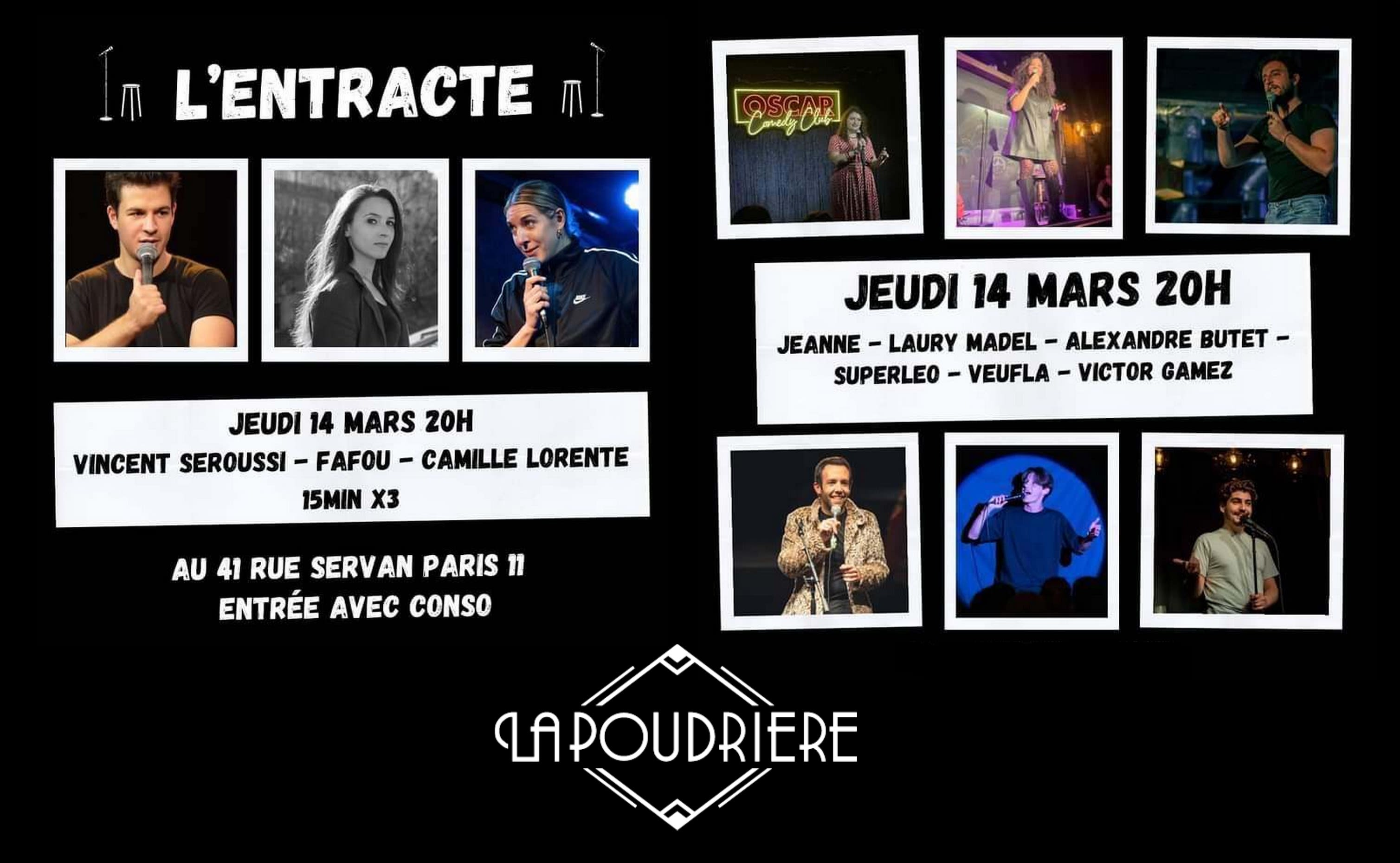 L'entracte - Comedy Club + Afterwork Dj Cover