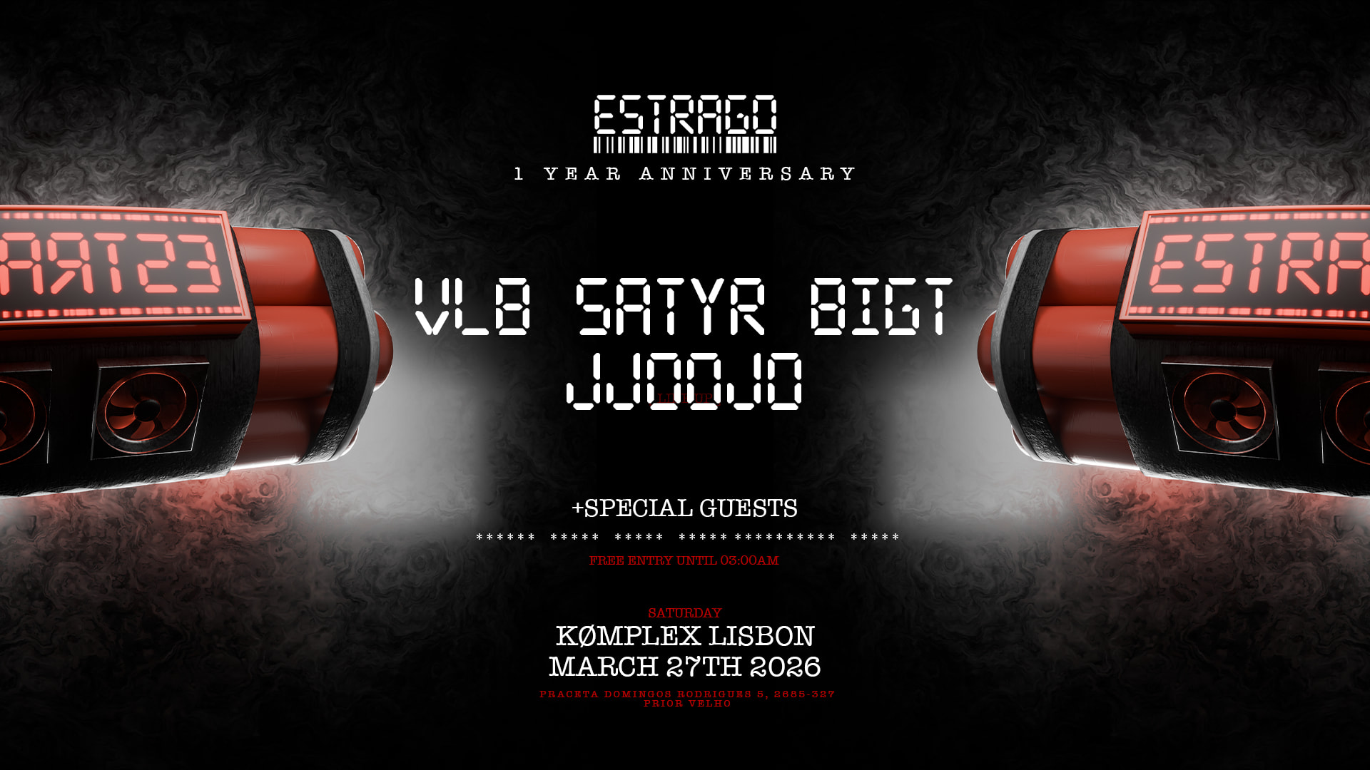 1 Year Estrago Anniversary [Free Party Until 3am] Cover