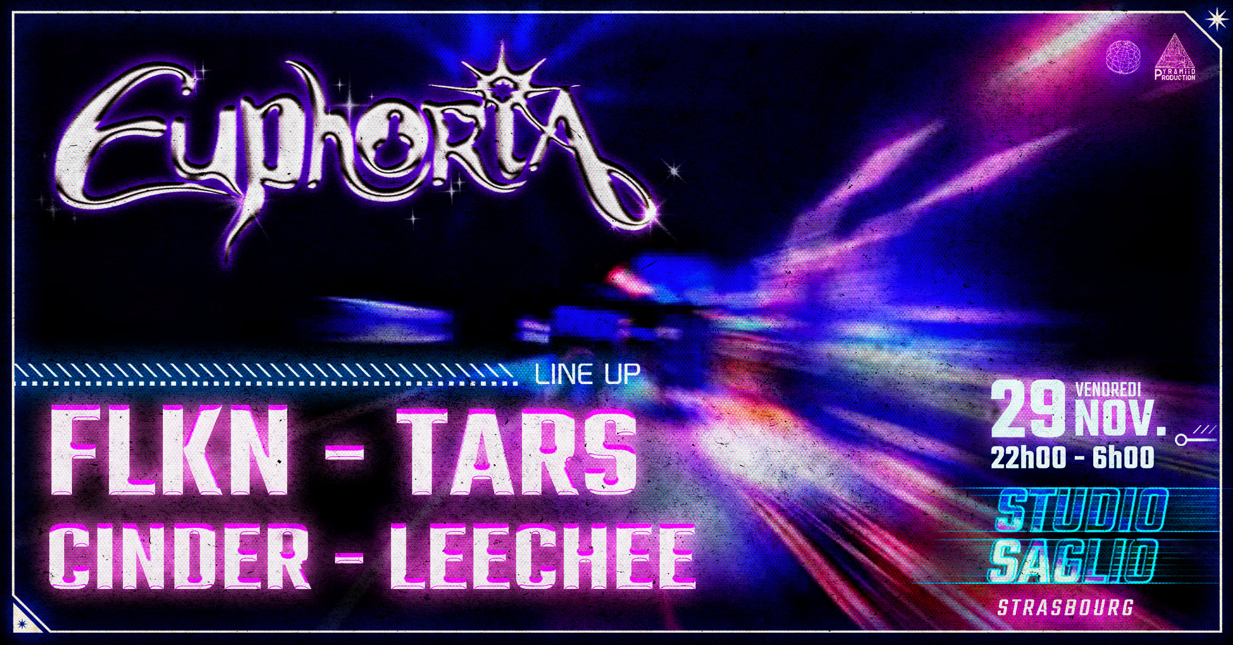 Euphoria (Strasbourg) : Flkn - Tars - Cinder - Leechee Cover
