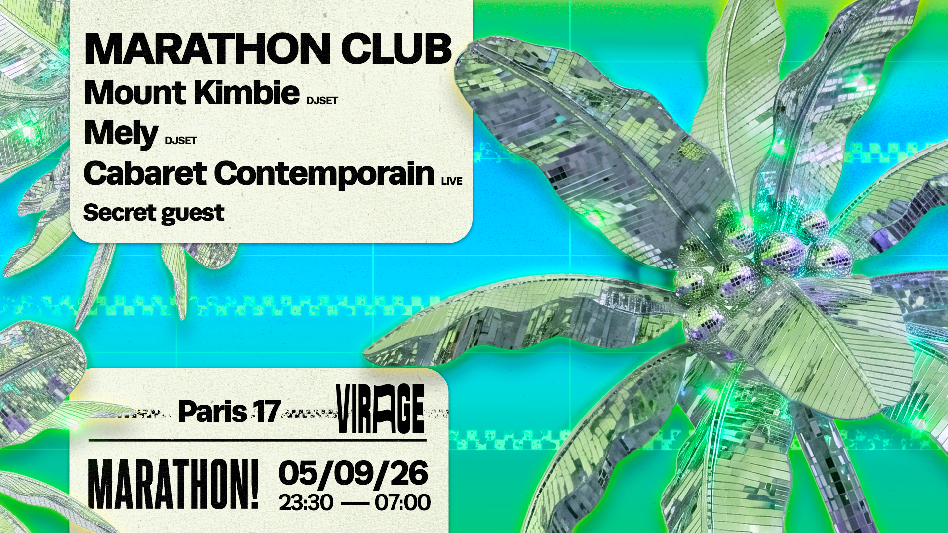 Marathon Club! : Mount Kimbie, Mely, Cabaret Contemporain Cover