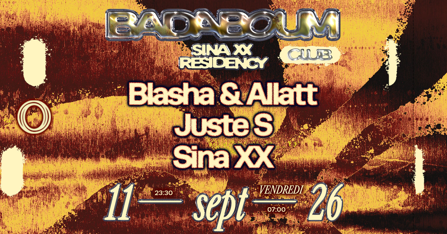 Club — Sina XX Residency: Blasha & Allatt, Juste S Cover