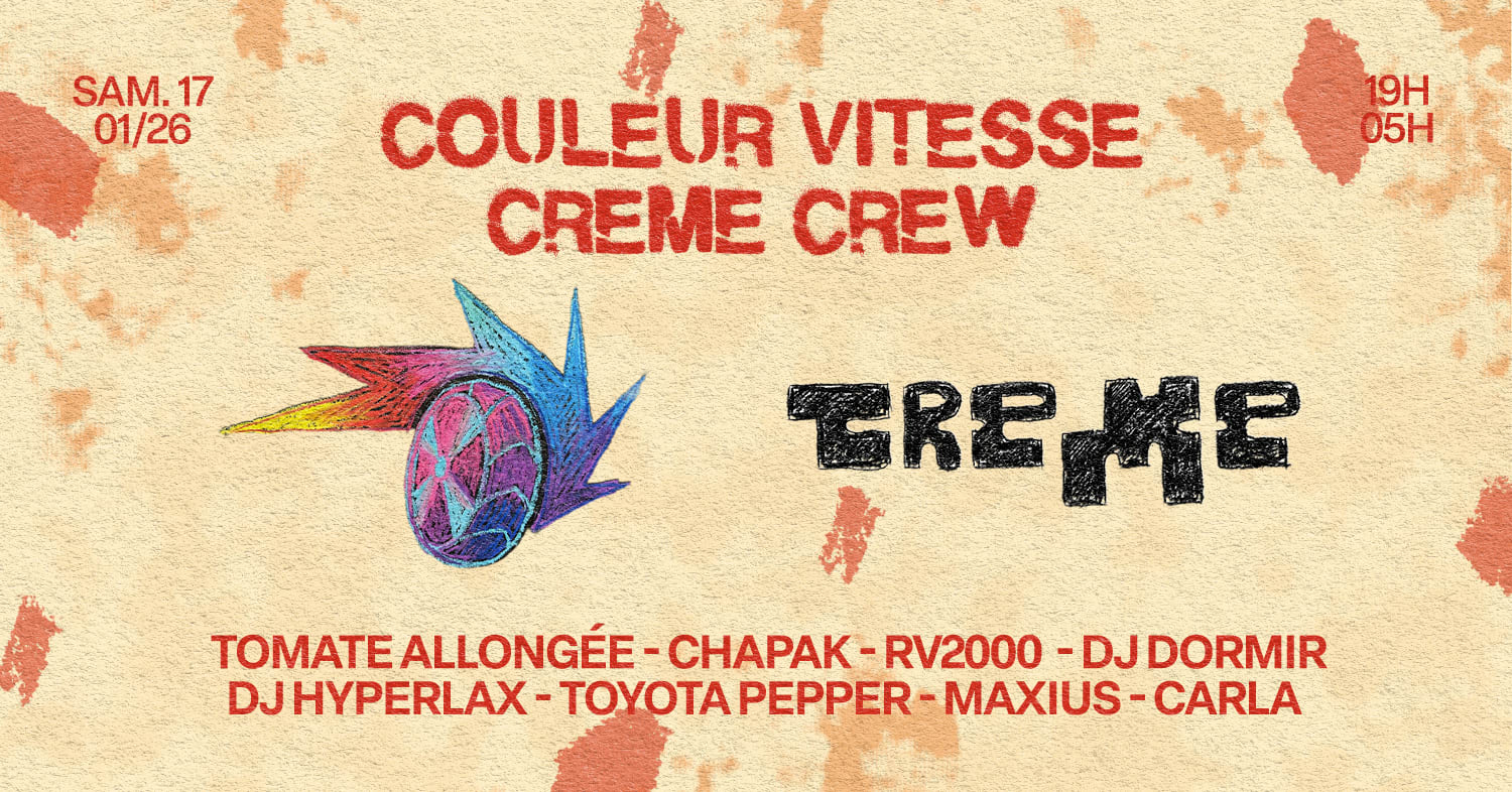 Couleur Vitesse & Crème Crew Cover
