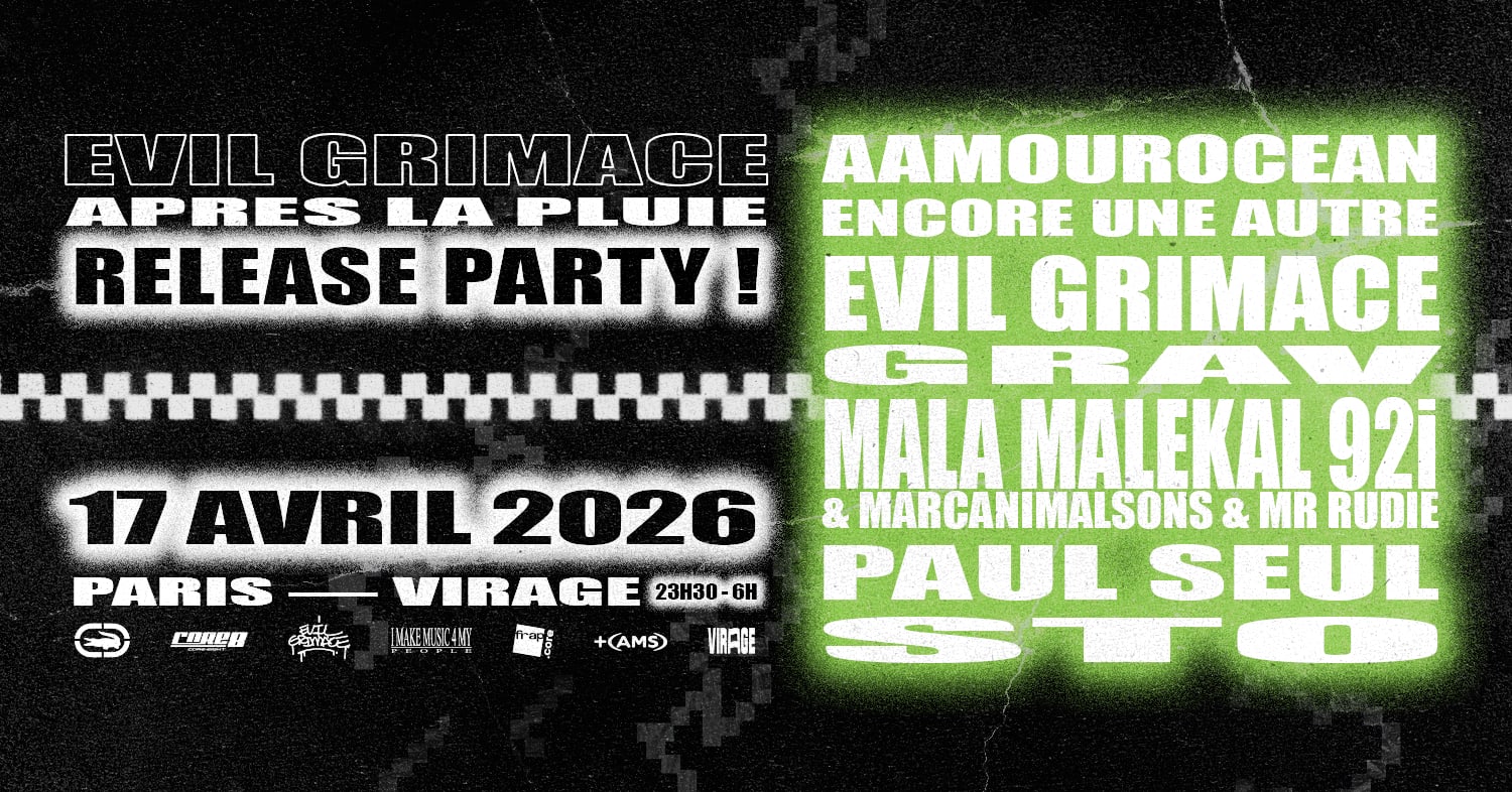 Evil Grimace 'après La Pluie' Release Party Cover