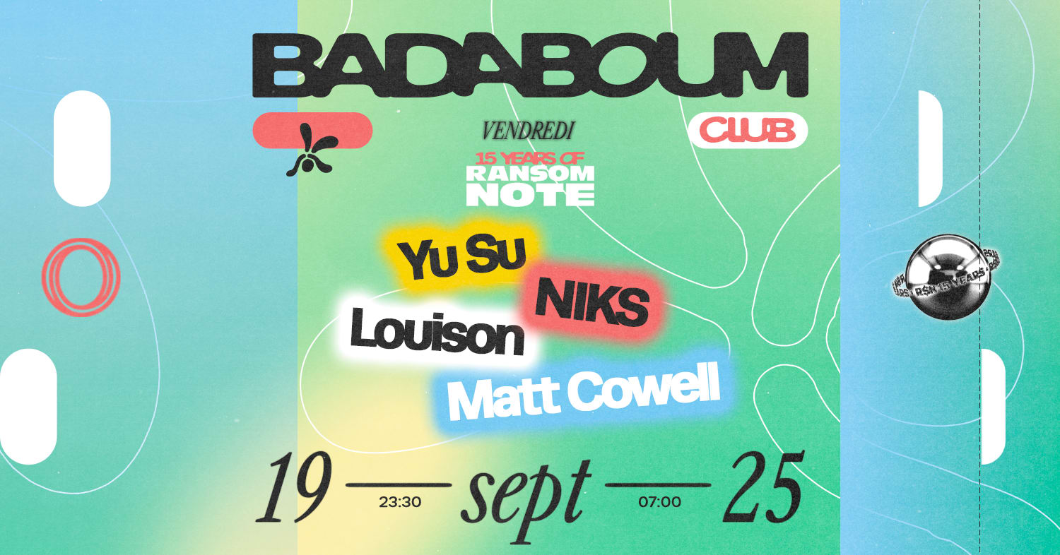 Club — 15 Years Of Ransom Note: Yu Su, Niks, Louison & More Cover
