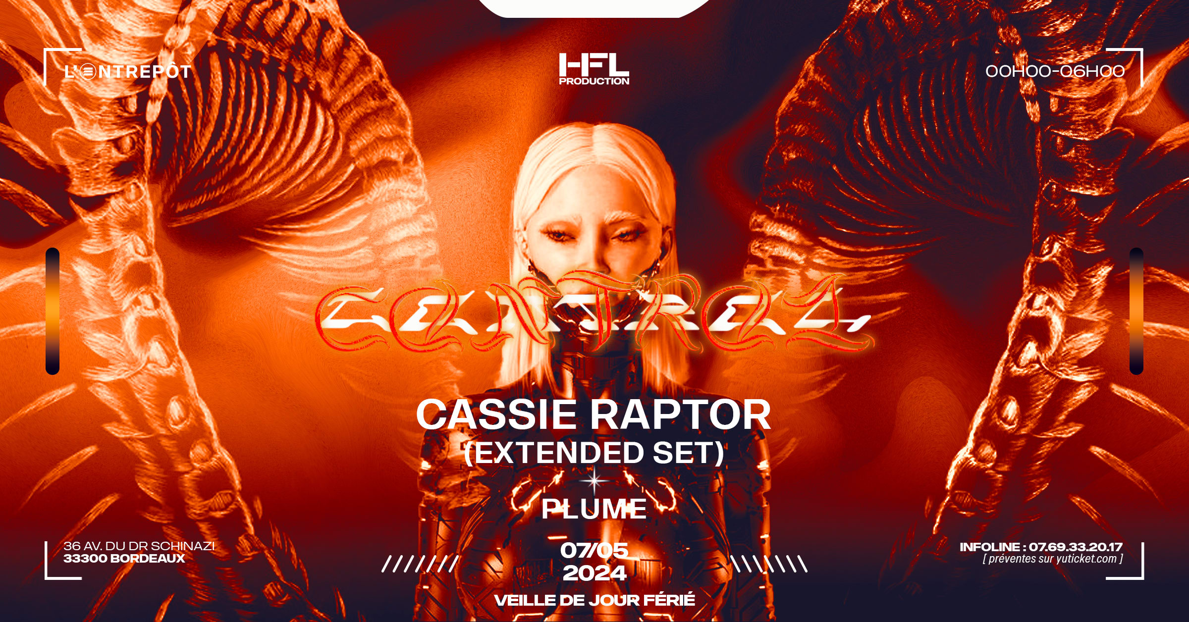 Control W/ Cassie Raptor (Extended Set) / Plume Cover