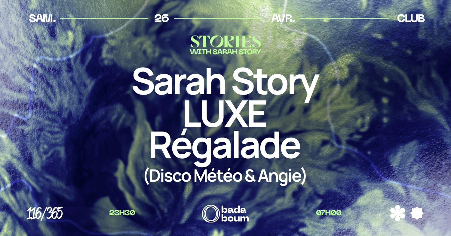 Club — Stories: Sarah Story (+) Luxe (+) Régalade Cover