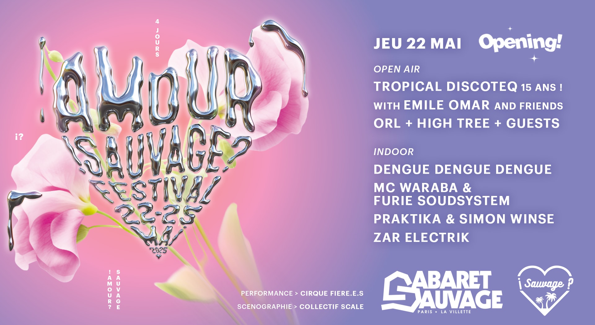 ¡Amour Sauvage Festival #3? • Jour 1 • 22.05.25 Cover