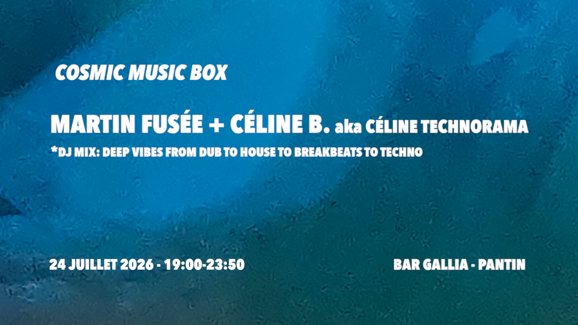 Cosmic Music Box: Martin Fusée + Céline B. _Technorama Cover