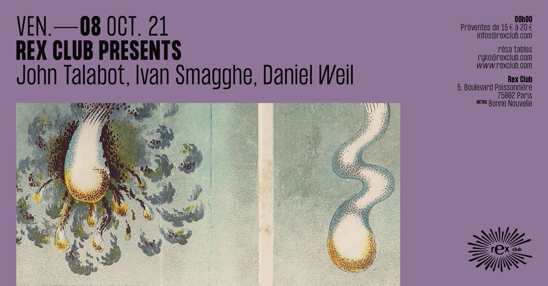 Rex Club Presents: John Talabot, Ivan Smagghe, Daniel Weil Cover