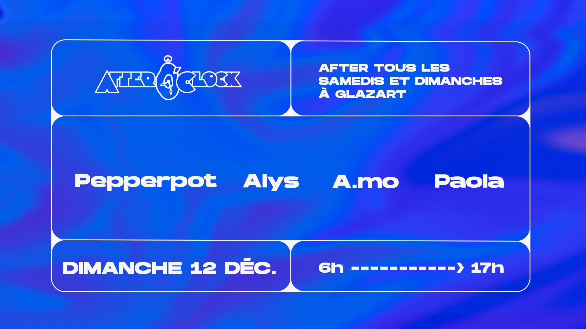 [Cancelled] After O'clock : Pepperpot, Alys, Paola & A.Mo  Cover