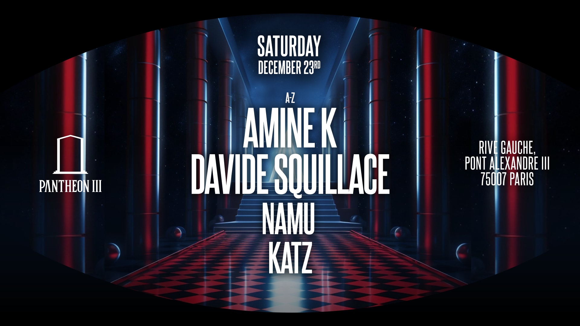 Pantheon Presents : Amine K & Davide Squillace - 23/12 Cover