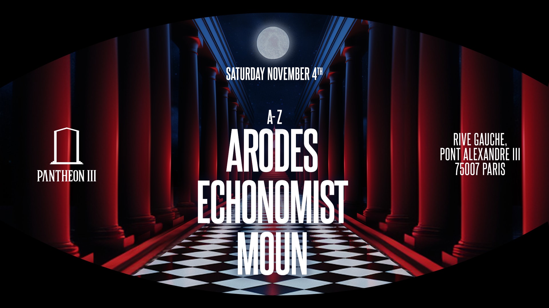 Pantheon Presents : Arodes & Echonomist - 04/11 Cover